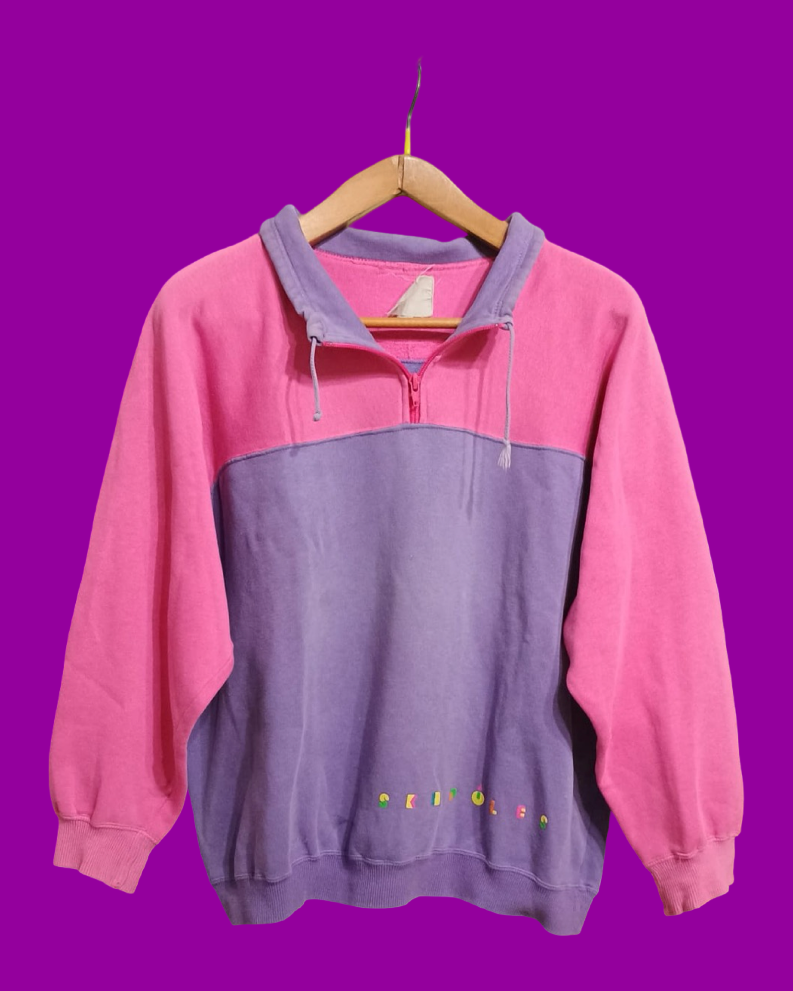 Vintage Multicolor Fantasy 90's Sweatshirt Woman Size M