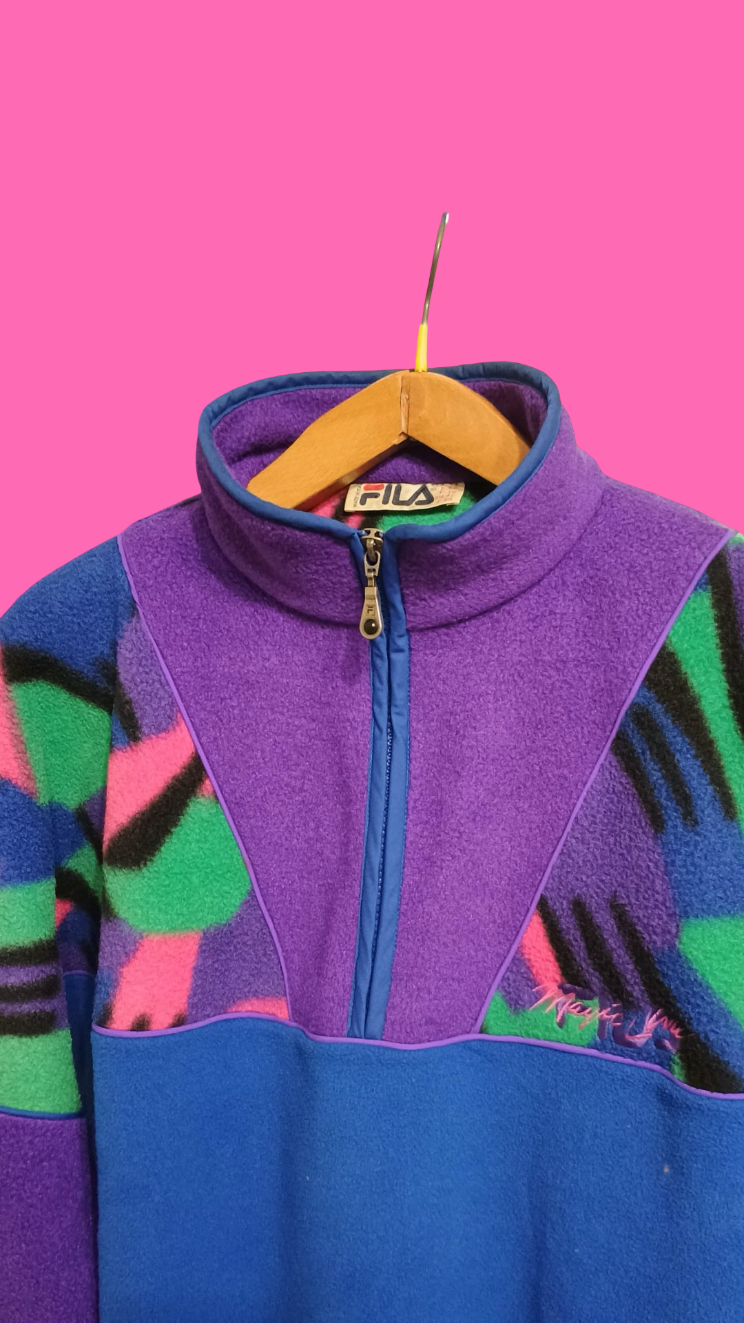 Vintage Multicolor Fantasy 90's Fila Fleece Unisex Size L