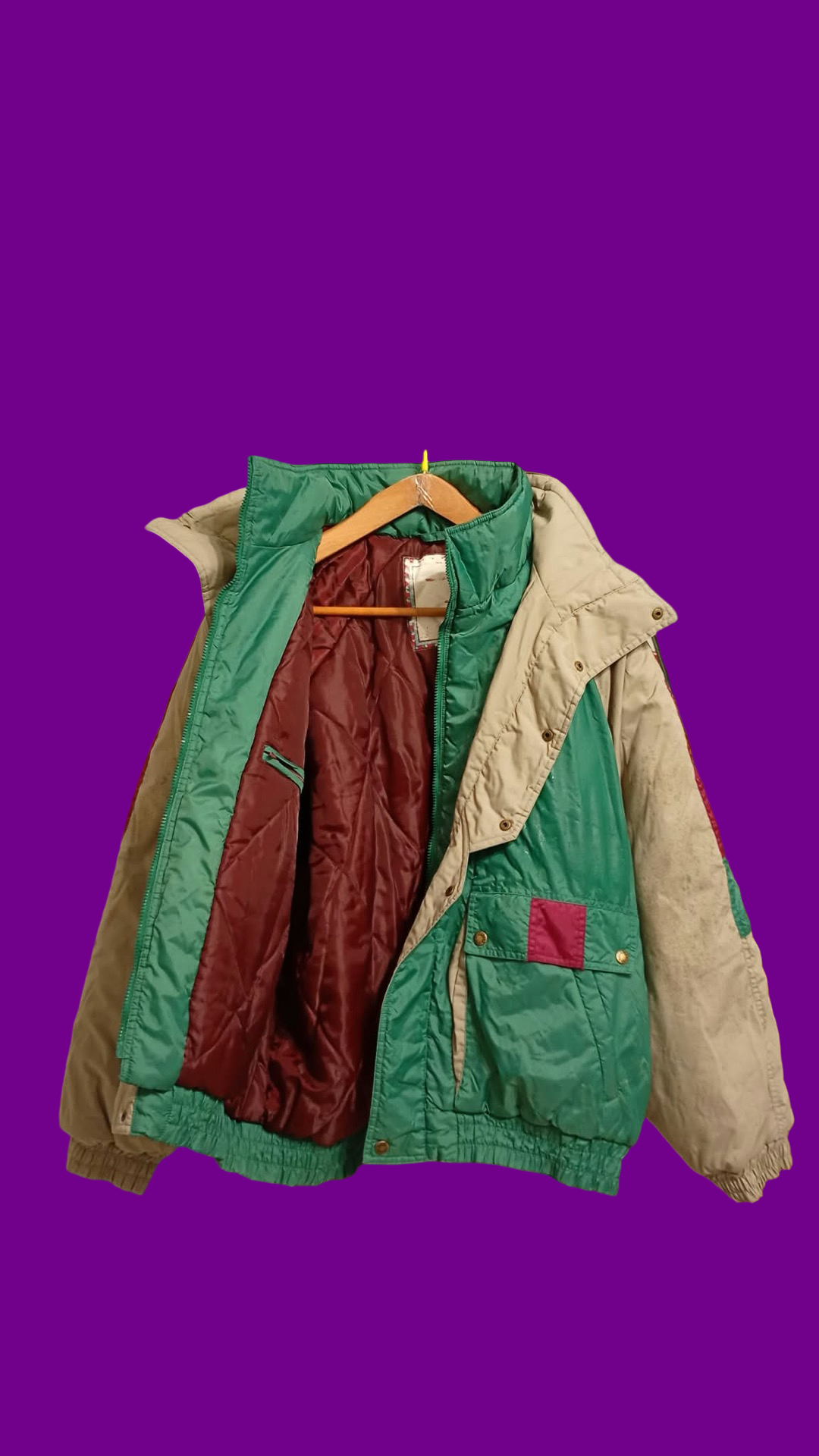 Vintage Multicolor Fantasy 90's Rare Snow Jacket Unisex Size L
