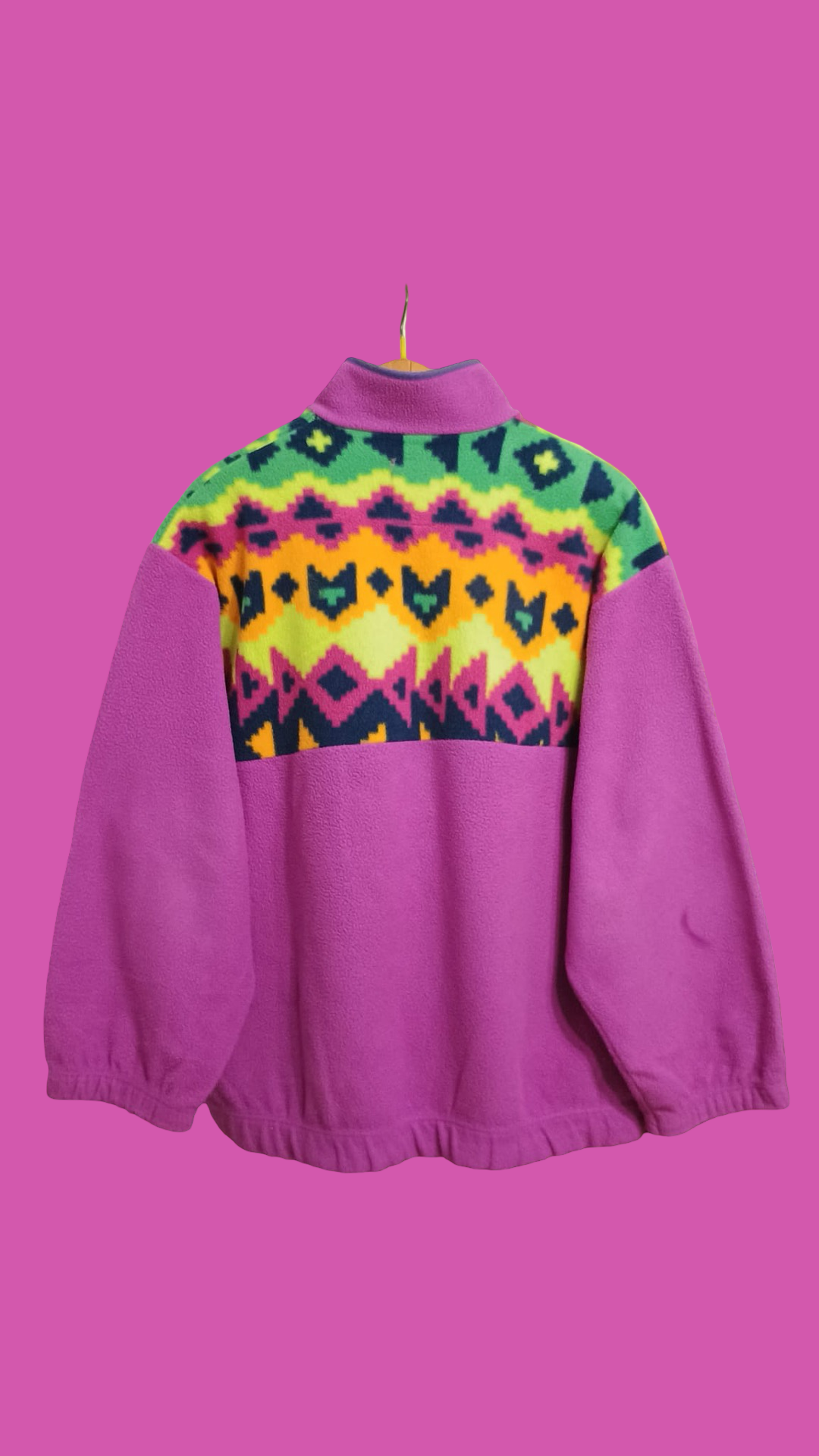Vintage Multicolor Fantasy 90's Fleece Unisex Size L