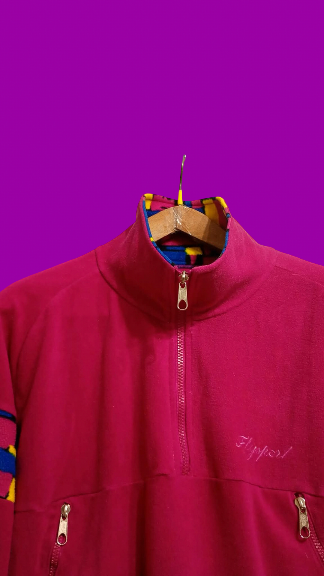 Vintage Multicolor Fantasy 90's Fleece Woman Size M