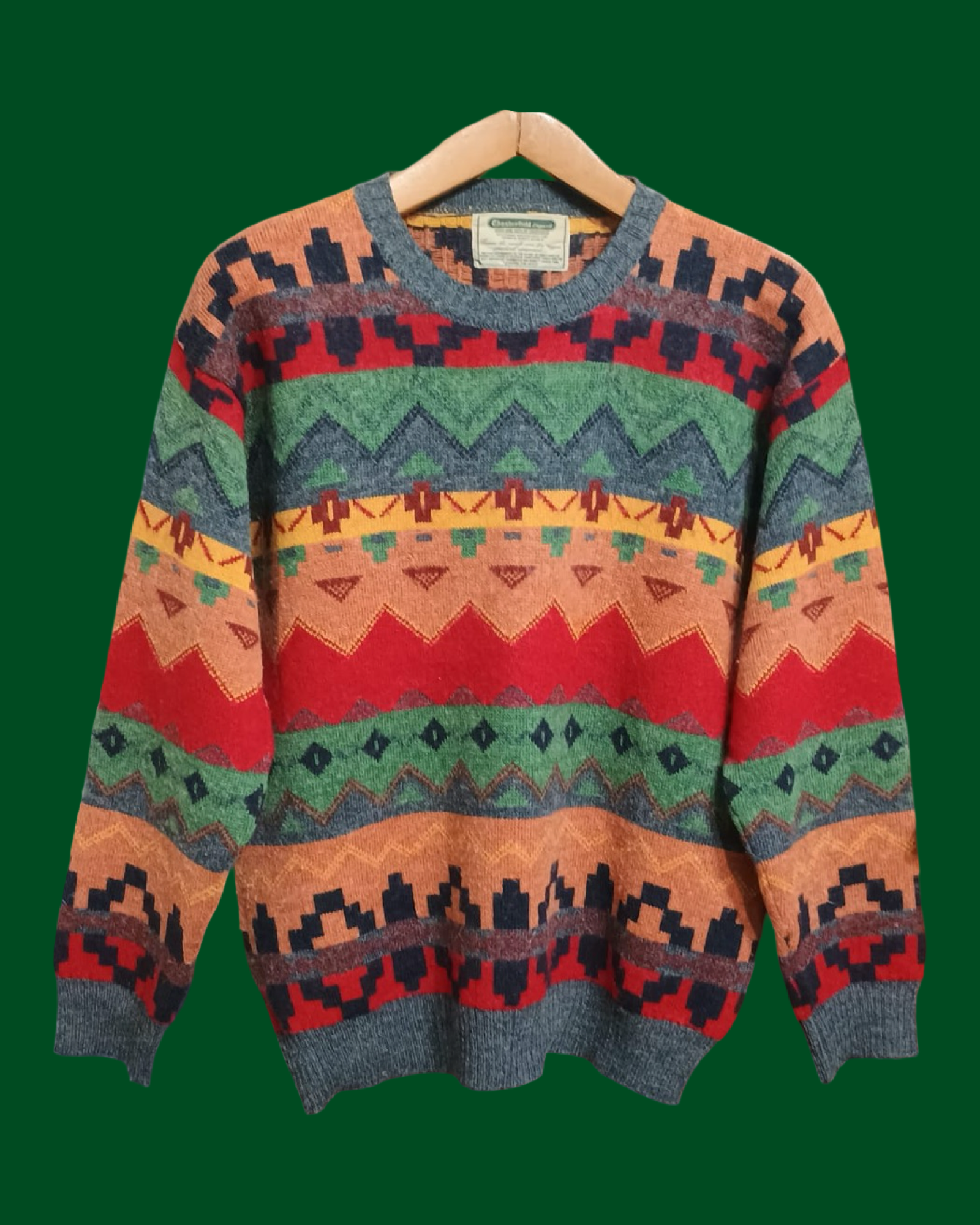 Vintage Multicolor Fantasy 90's Sweater Unisex Size M
