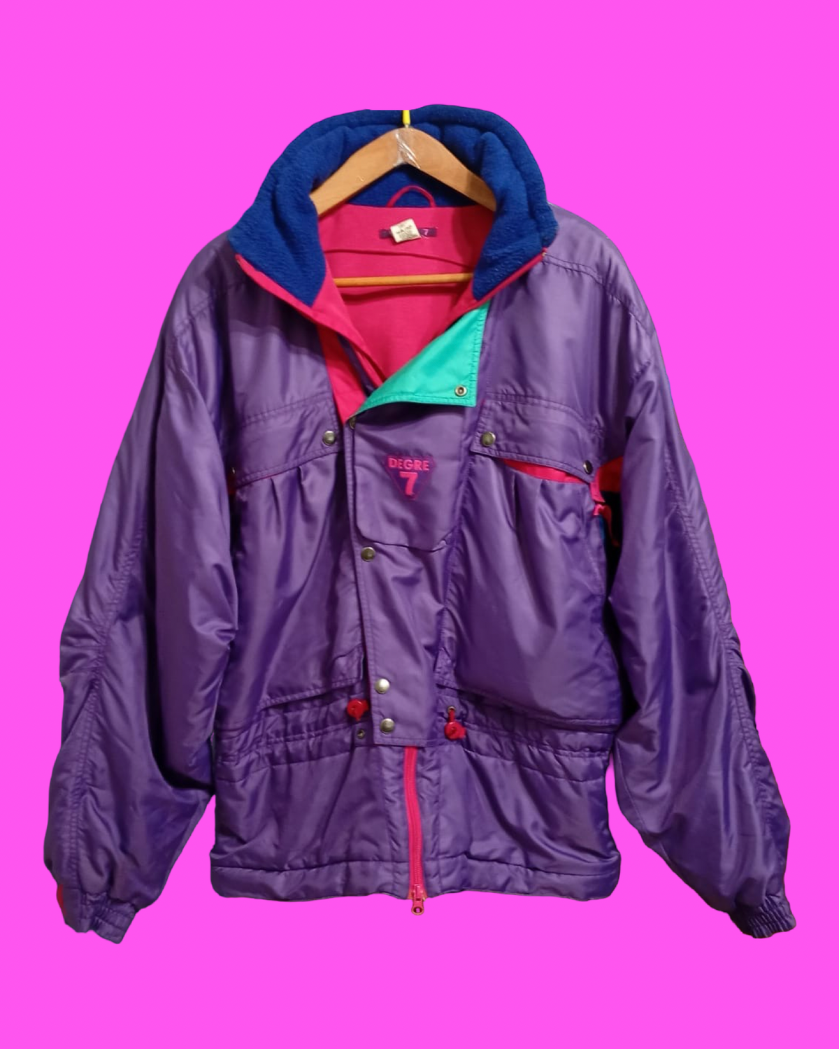 Vintage Multicolor Fantasy 90's Rare Snow Jacket Unisex Size XL