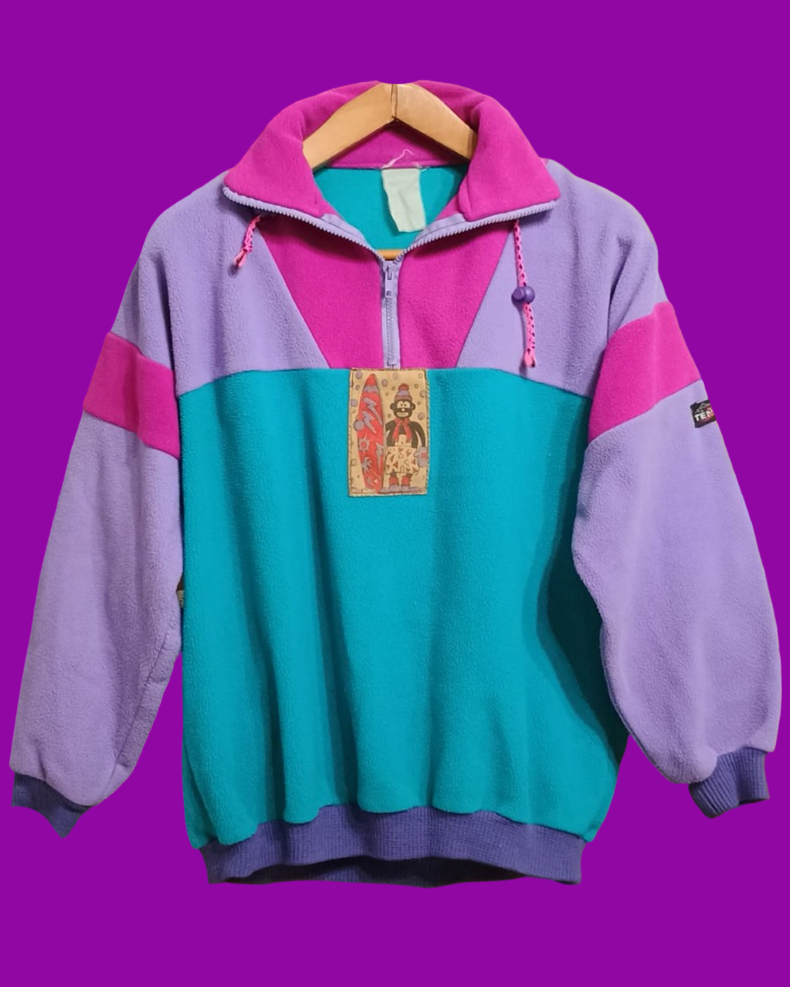 Vintage Multicolor Fantasy 90's Fleece Unisex Size M