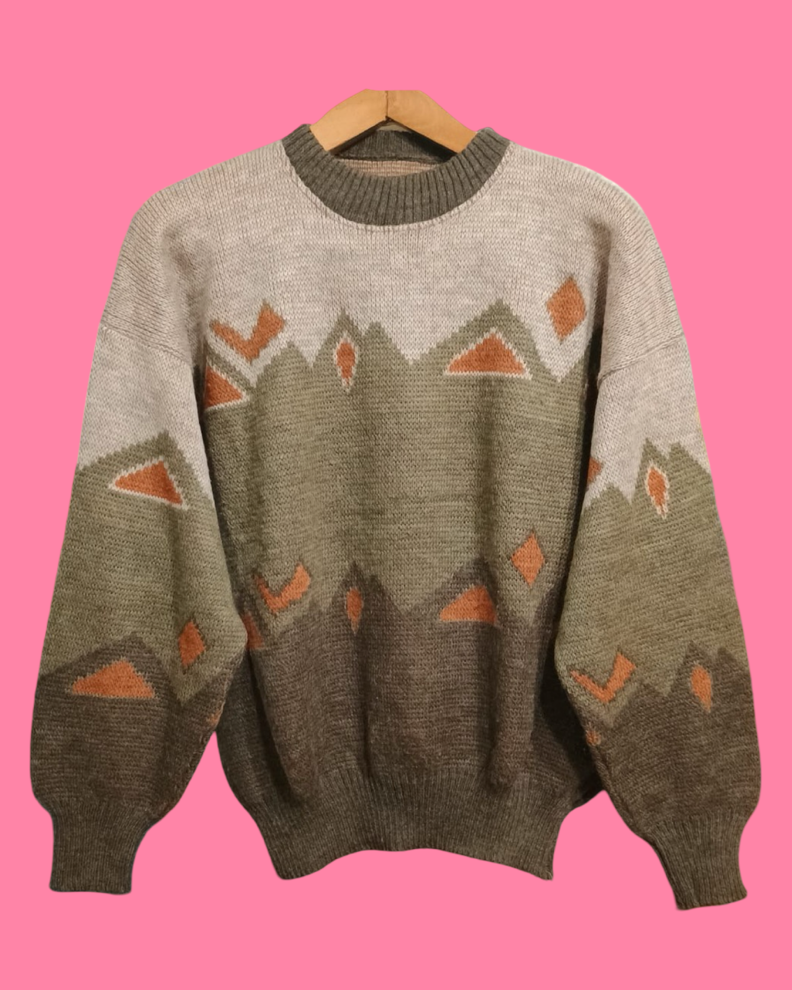 Vintage Multicolor Fantasy 90's Sweater Unisex Size S