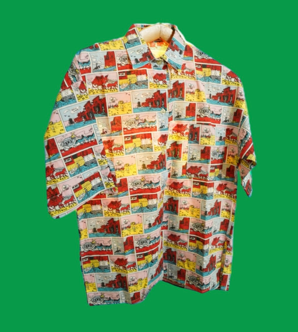 Camicia Fantasia Vintage Multicolor Taglia S