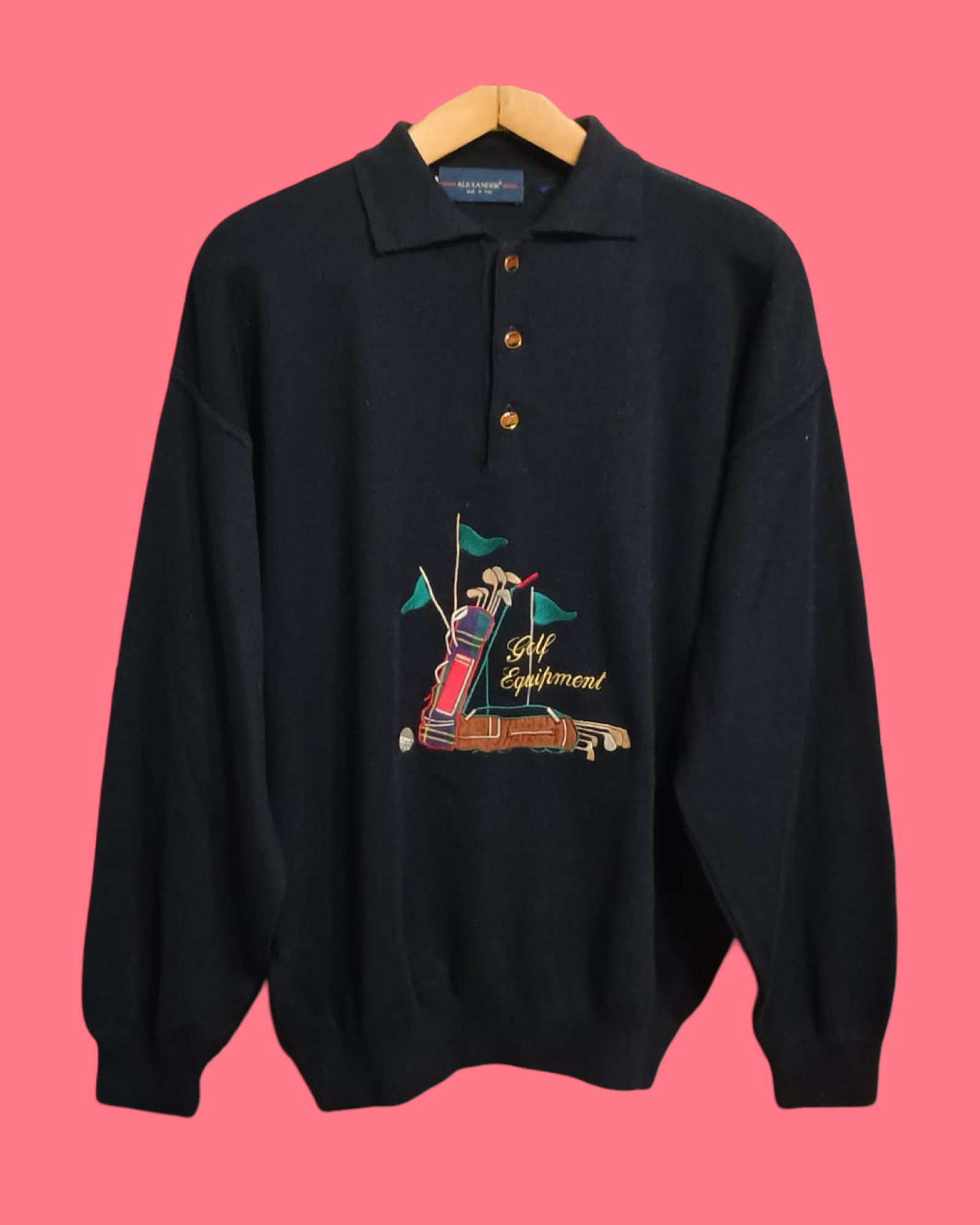 Vintage Multicolor Fantasy 90's Sweater Unisex Size XL