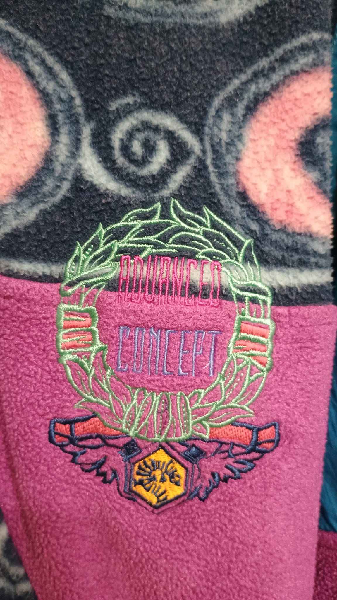 Vintage Multicolor Fantasy 90's Sweatshirt Jacket Unisex Size XL