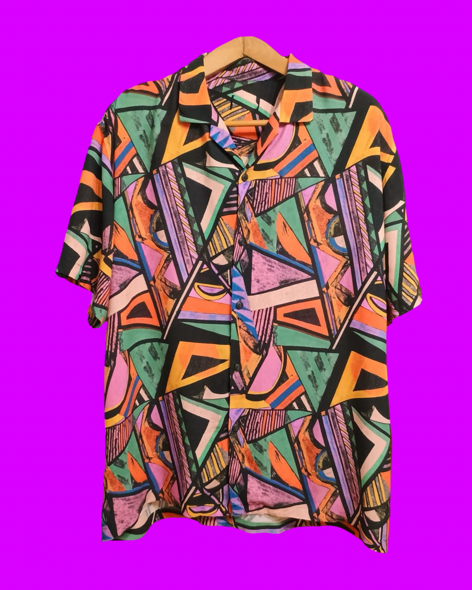 Vintage Style Multicolor Fantasy Shirt Unisex Size XL