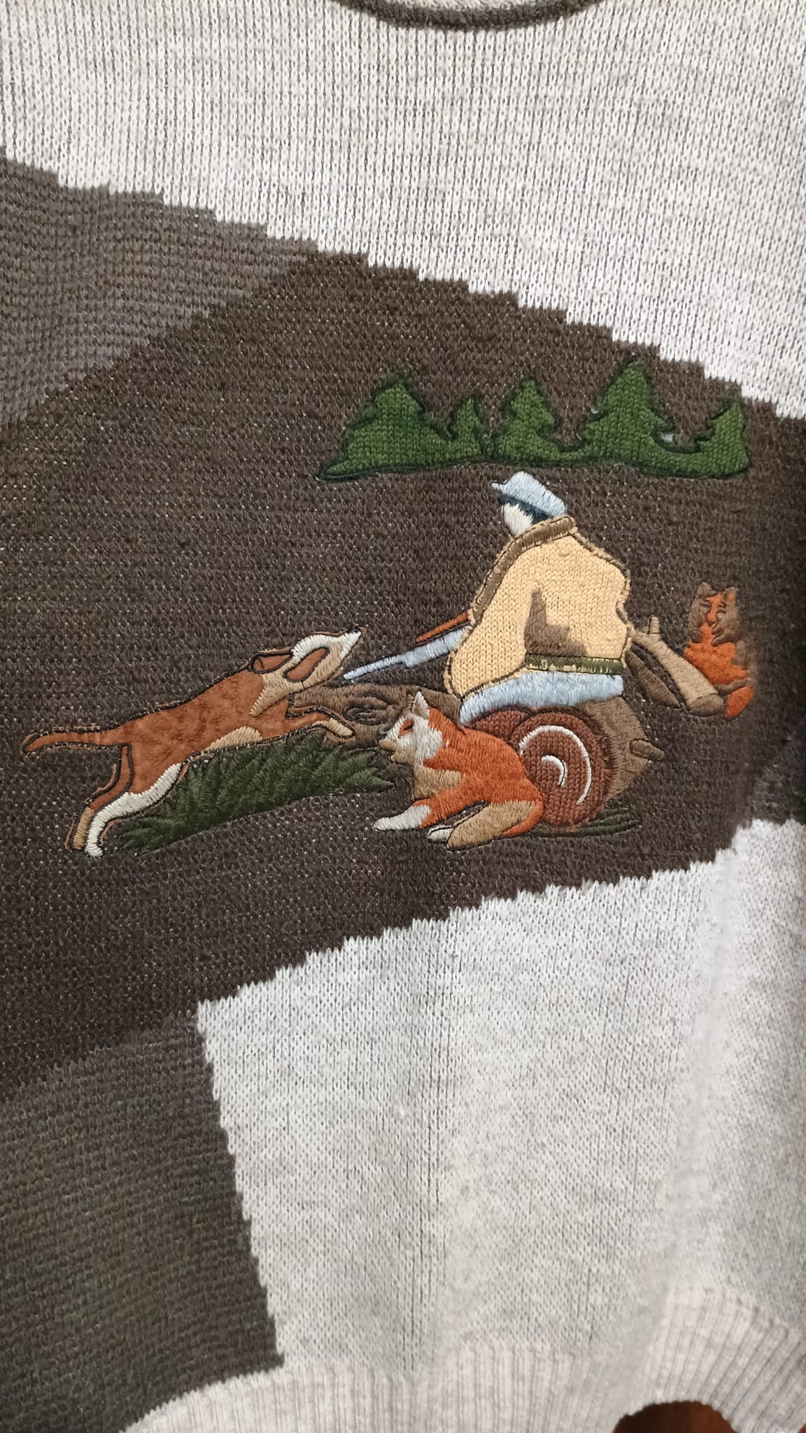 Vintage Multicolor Fantasy 90's Sweater Unisex Size L