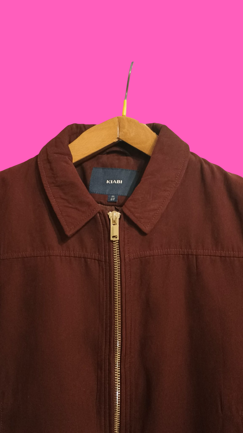 Vintage Brown Spring Camoscio Jacket Woman Size L