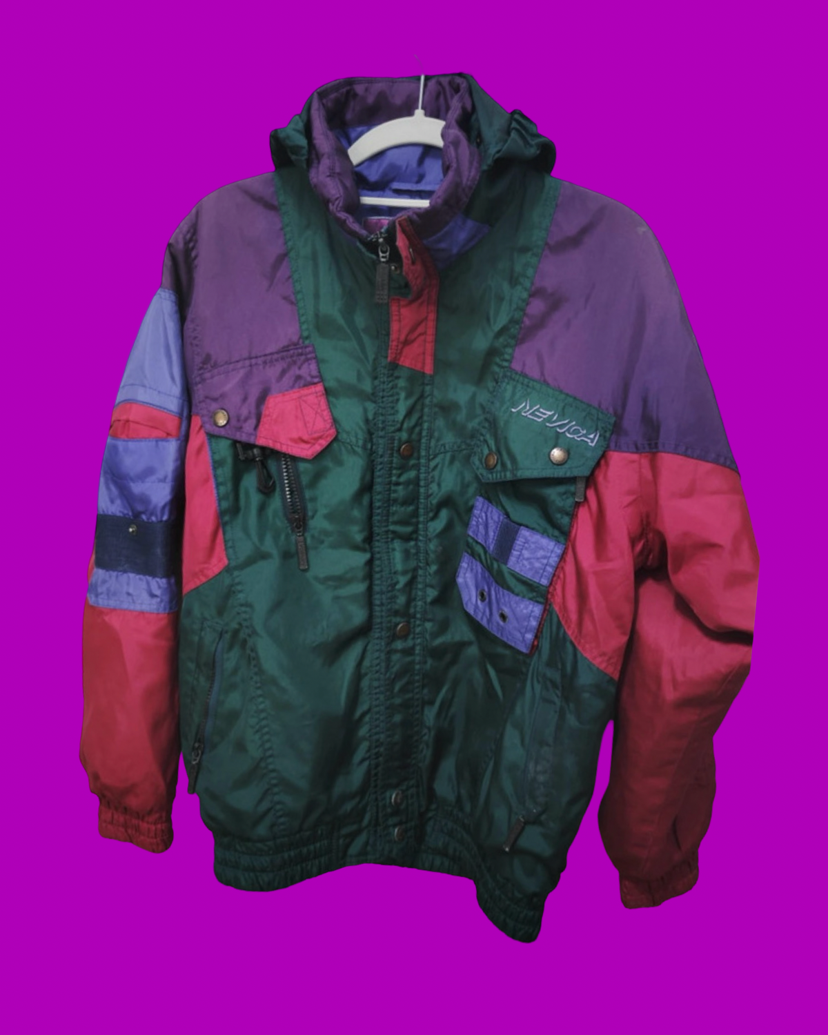 Vintage Multicolor Fantasy 90's Snow Jacket Unisex Size M
