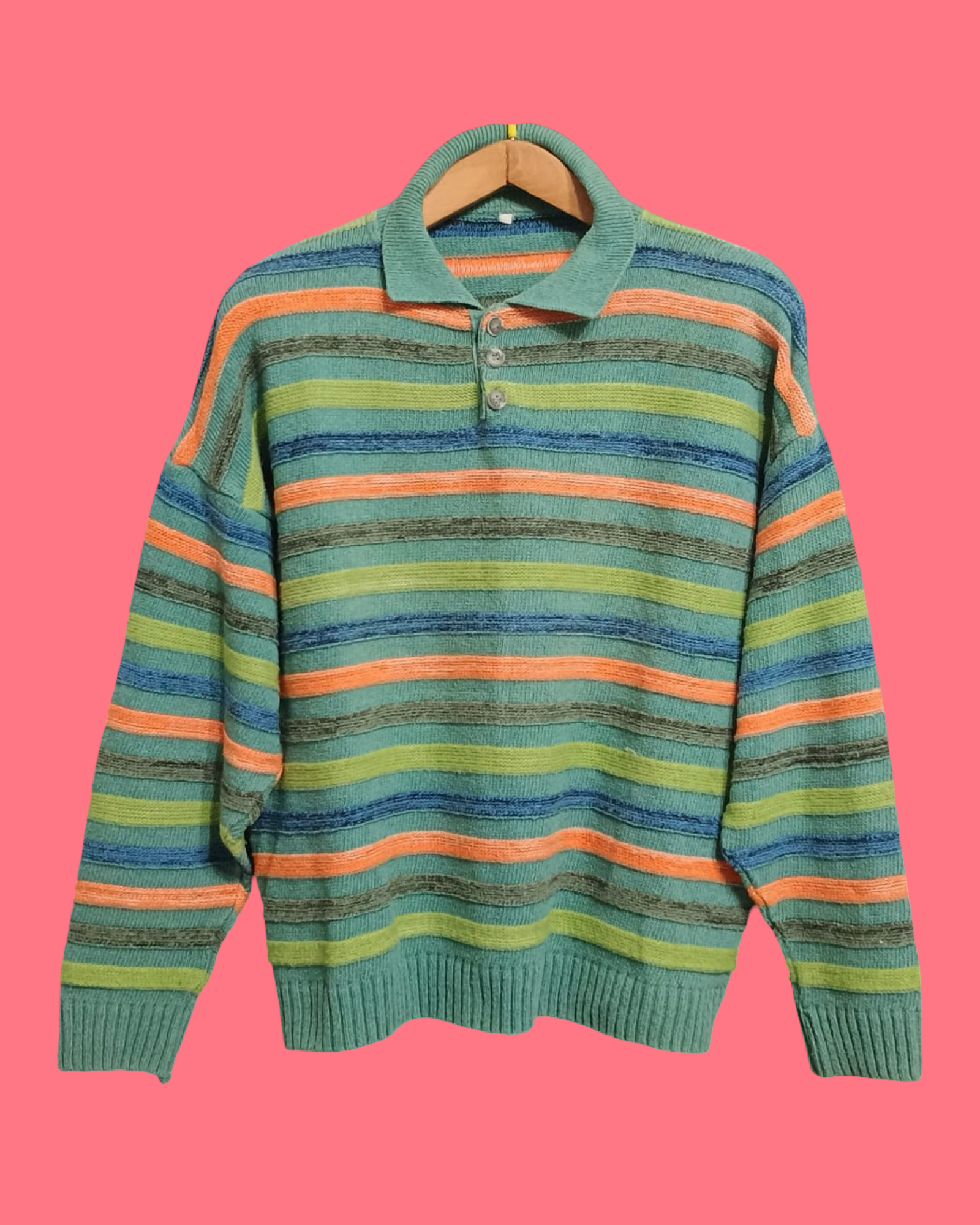 Vintage Multicolor Fantasy 90's Sweater Unisex Size M