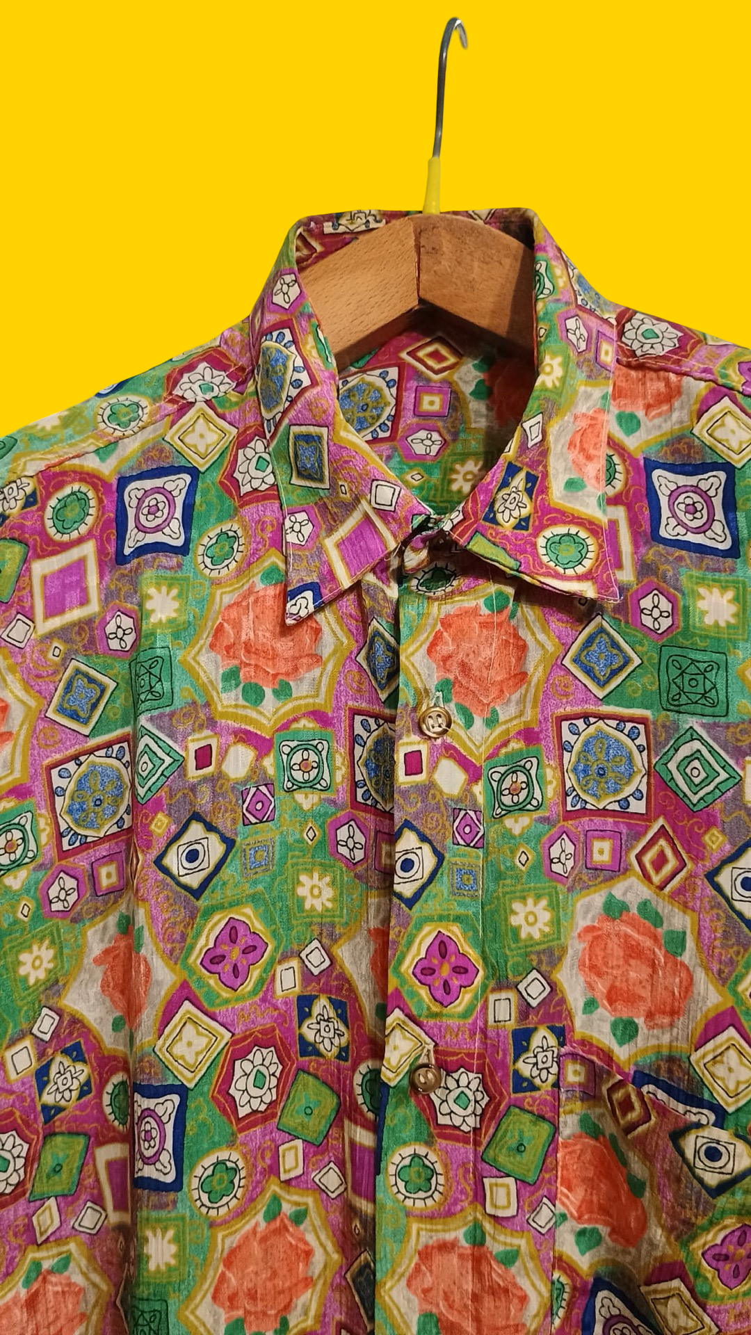 Vintage Multicolor Fantasy 90's Shirt Woman Size M