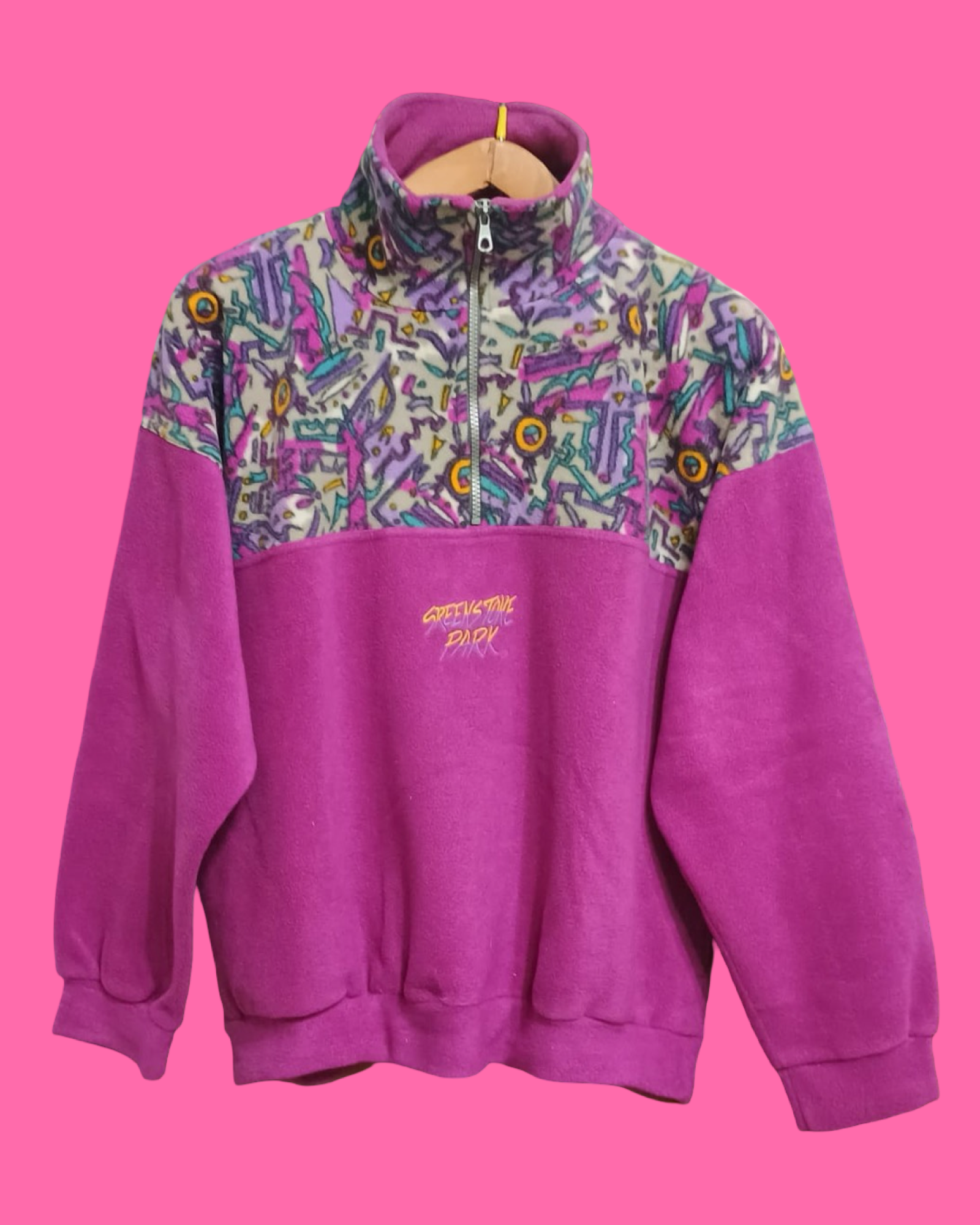 Vintage Multicolor Fantasy 90's Fleece Unisex Size M