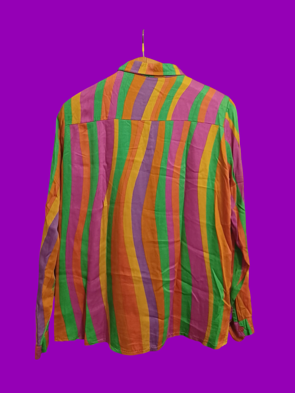 Vintage Multicolor Fantasy 90's Shirt Woman Size L