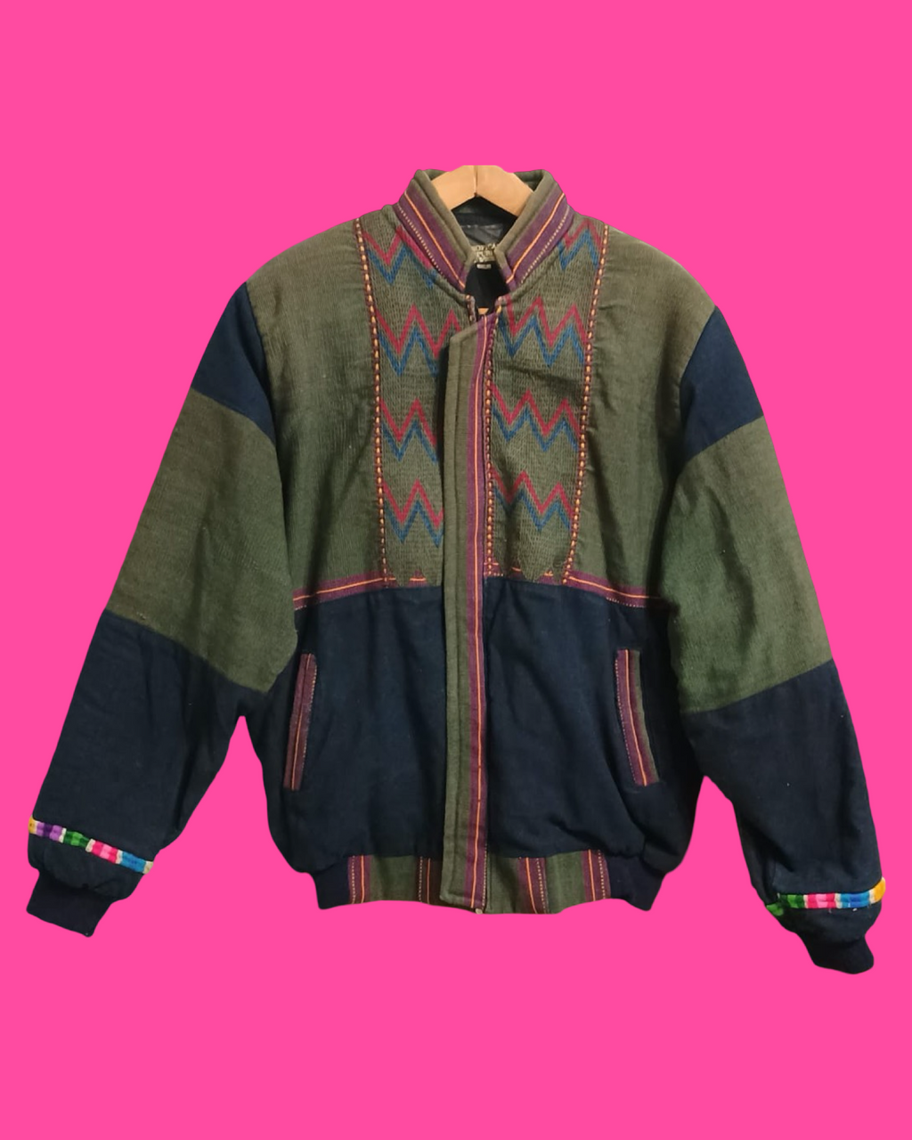 Vintage Brown 90's Spring Velvet Jacket Unisex Size L