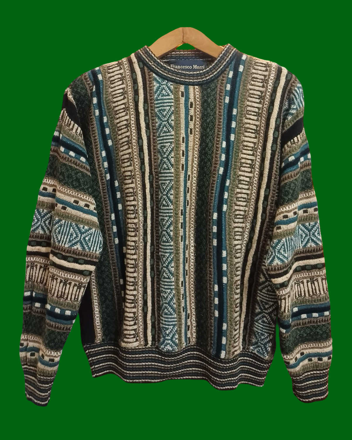 Vintage Multicolor Fantasy 90's Sweater Unisex Size M