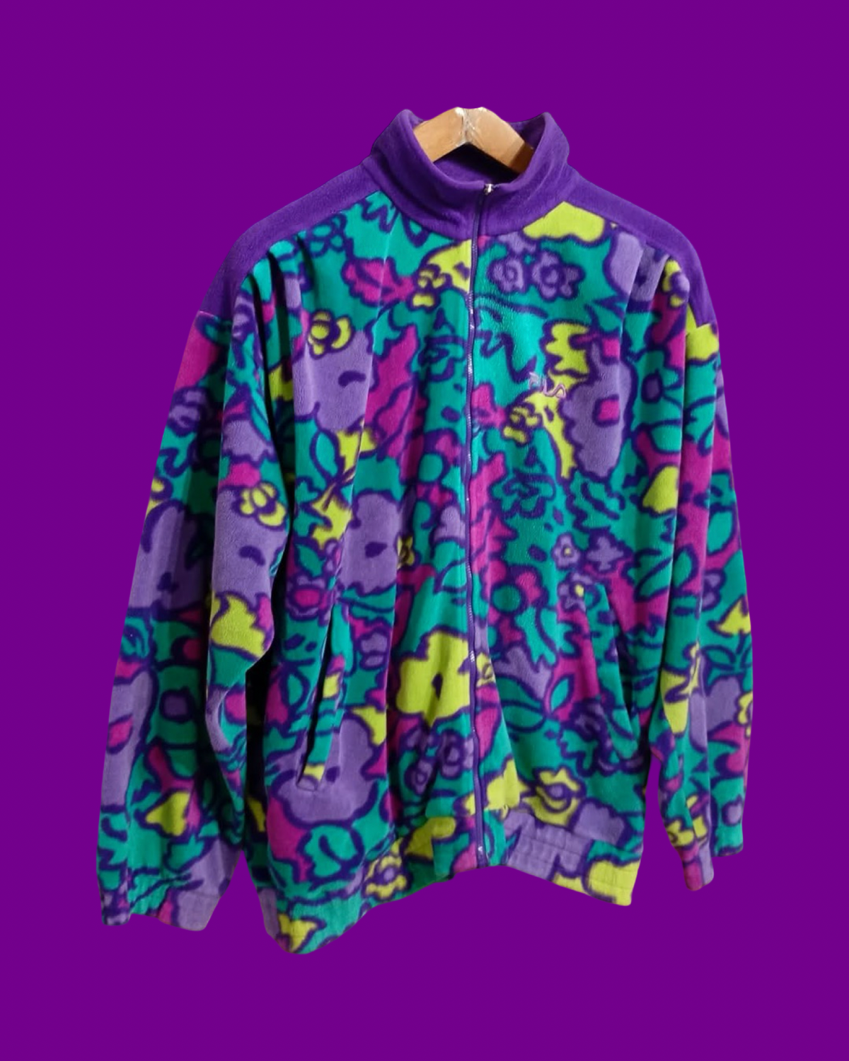 Vintage Multicolor Fantasy 90's Rare Fila Fleece Unisex Size M