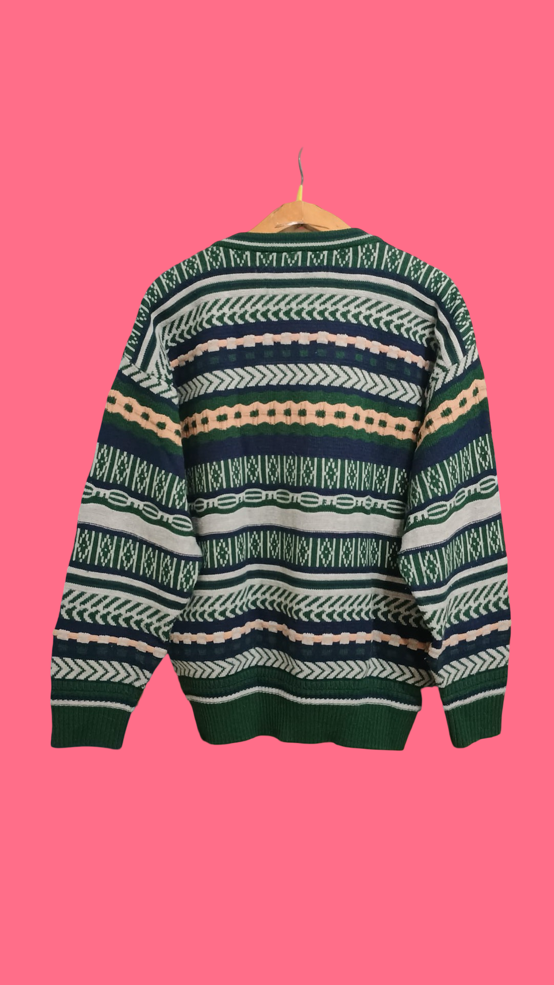 Vintage Multicolor Fantasy 90's Sweater Unisex Size L