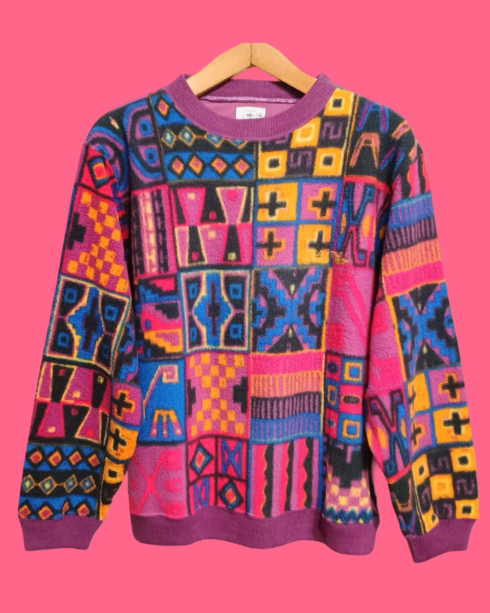 Vintage Multicolor Fantasy 90's Sweatshirt Unisex Size M