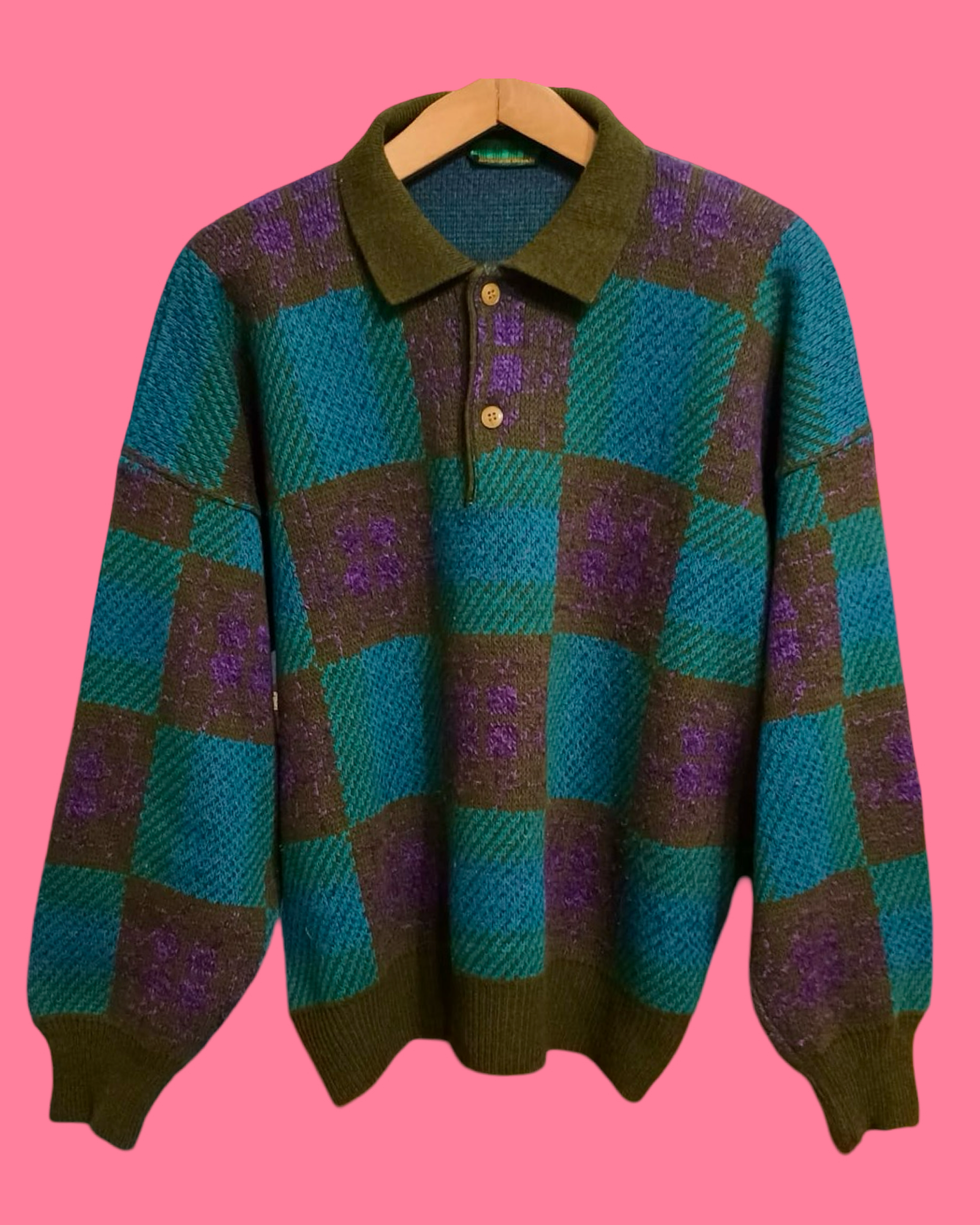 Vintage Multicolor Fantasy 90's Sweater Unisex Size M