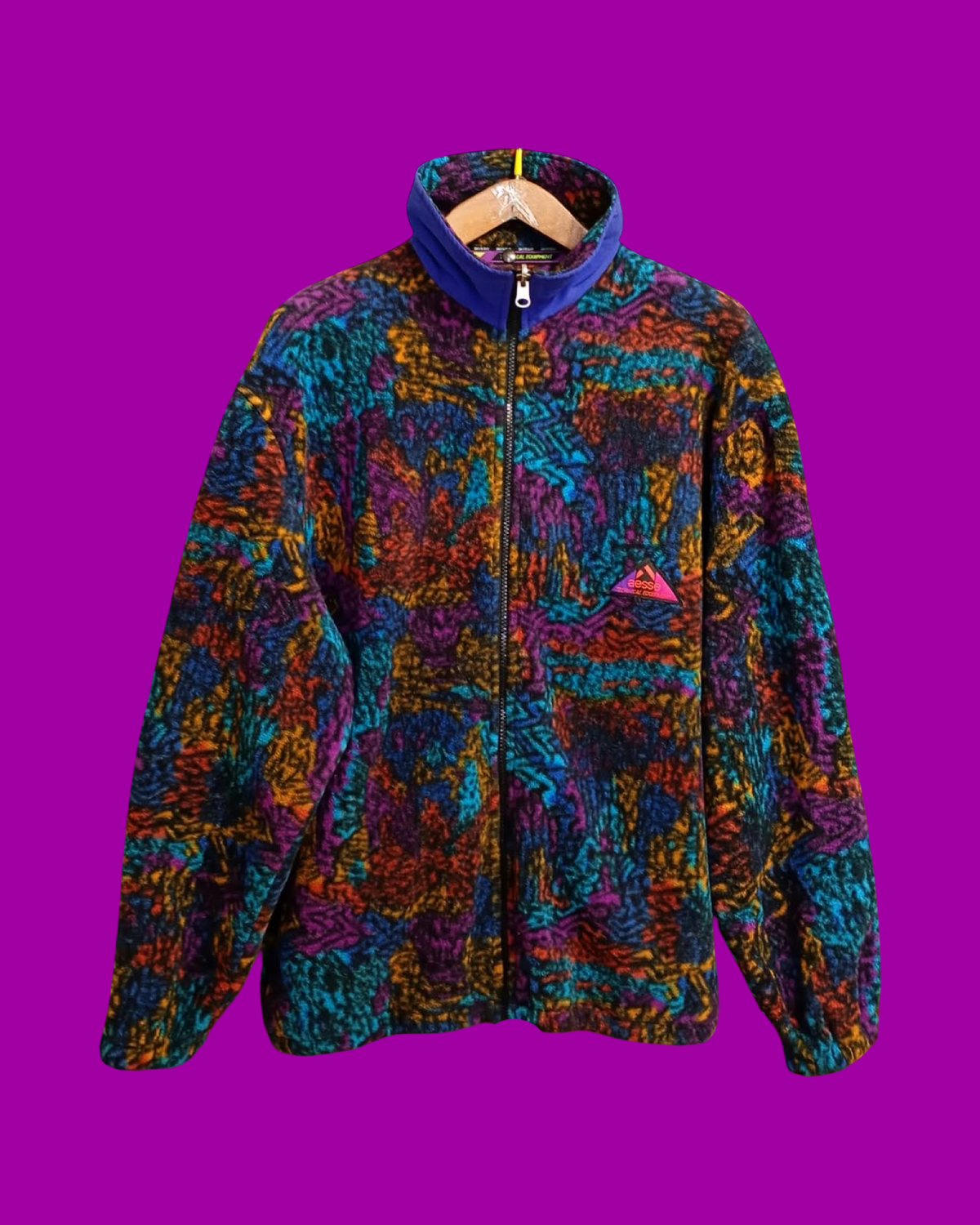 Vintage Multicolor Fantasy 90's Aesse Fleece Unisex Size L