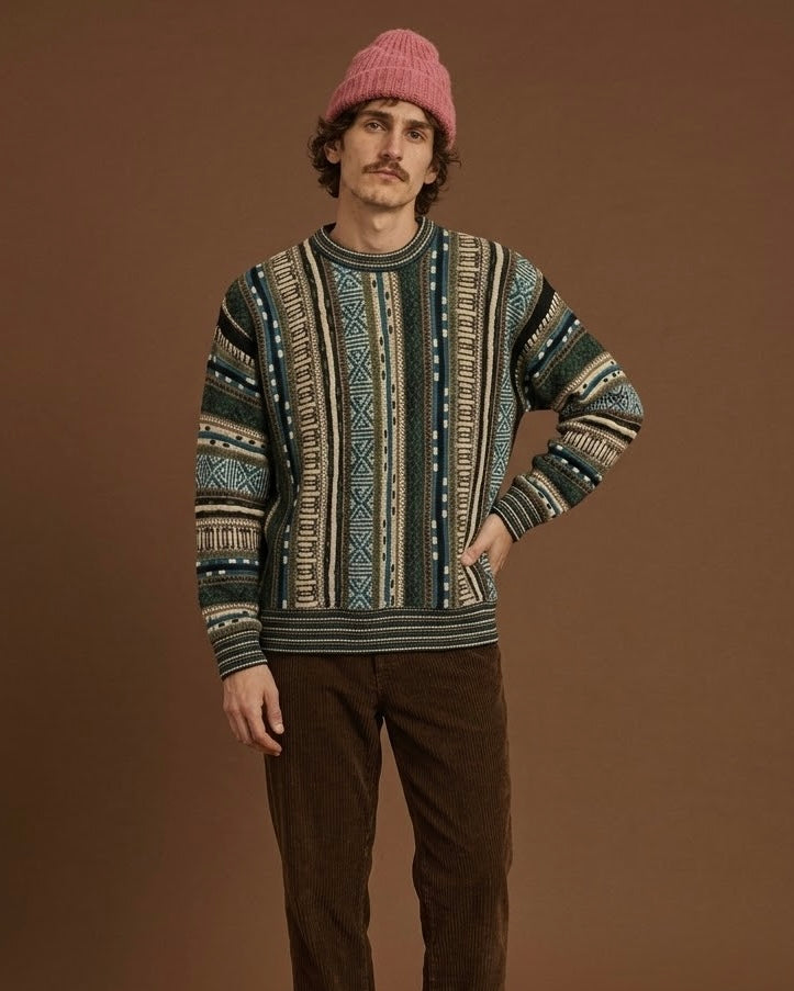 Vintage Multicolor Fantasy 90's Sweater Unisex Size M