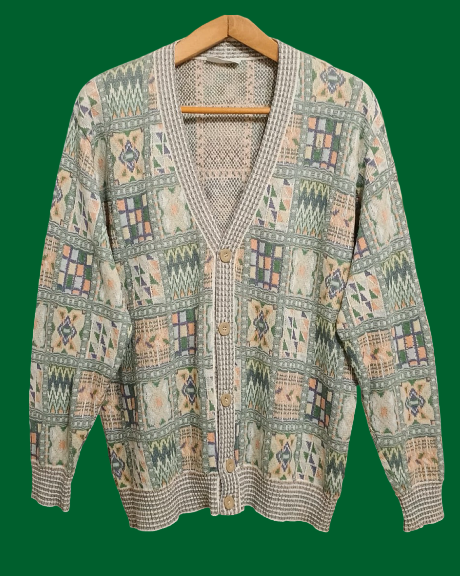Vintage Multicolor Fantasy 90's Sweater Unisex Size L