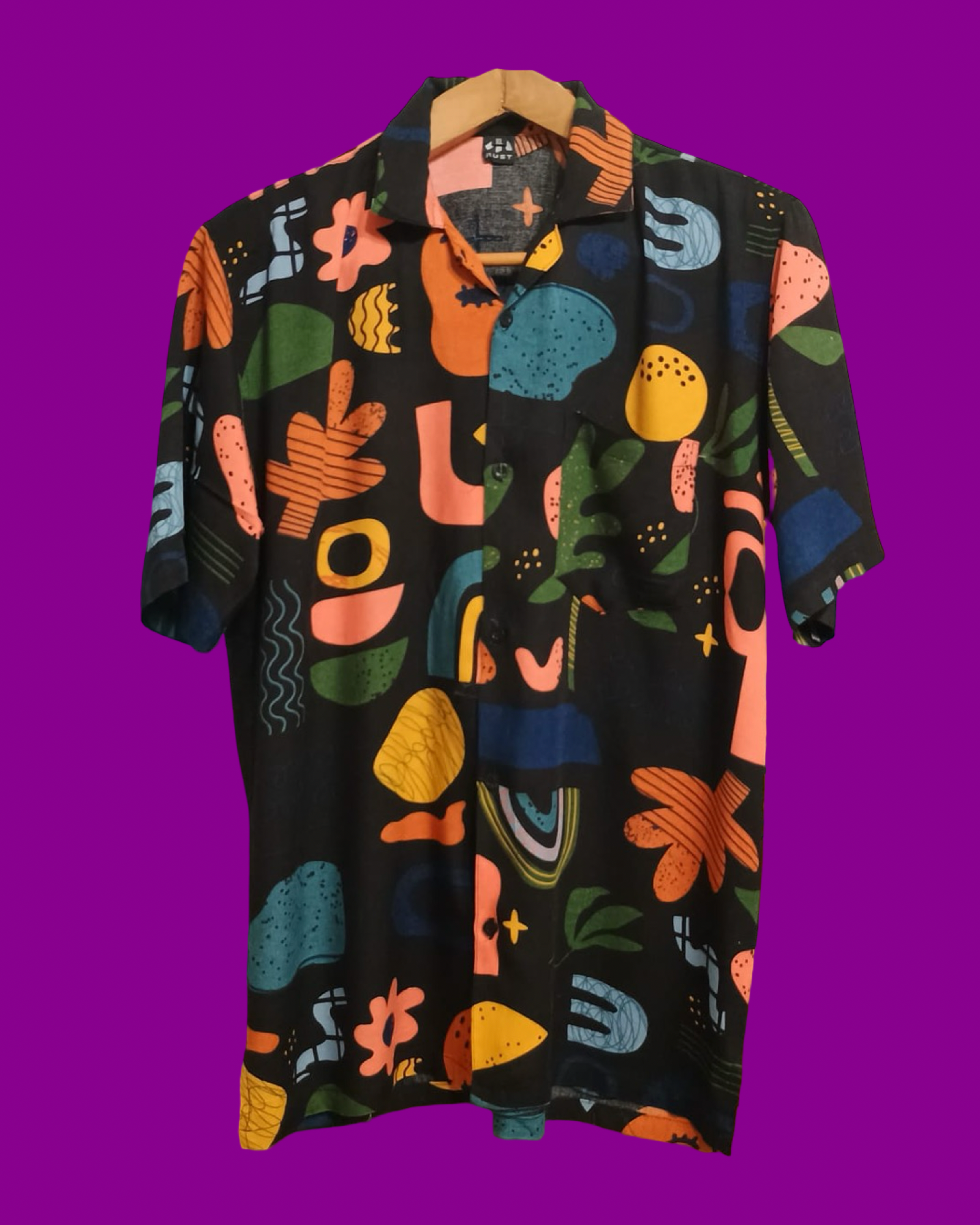 Vintage Style Multicolor Fantasy Shirt Unisex Size M
