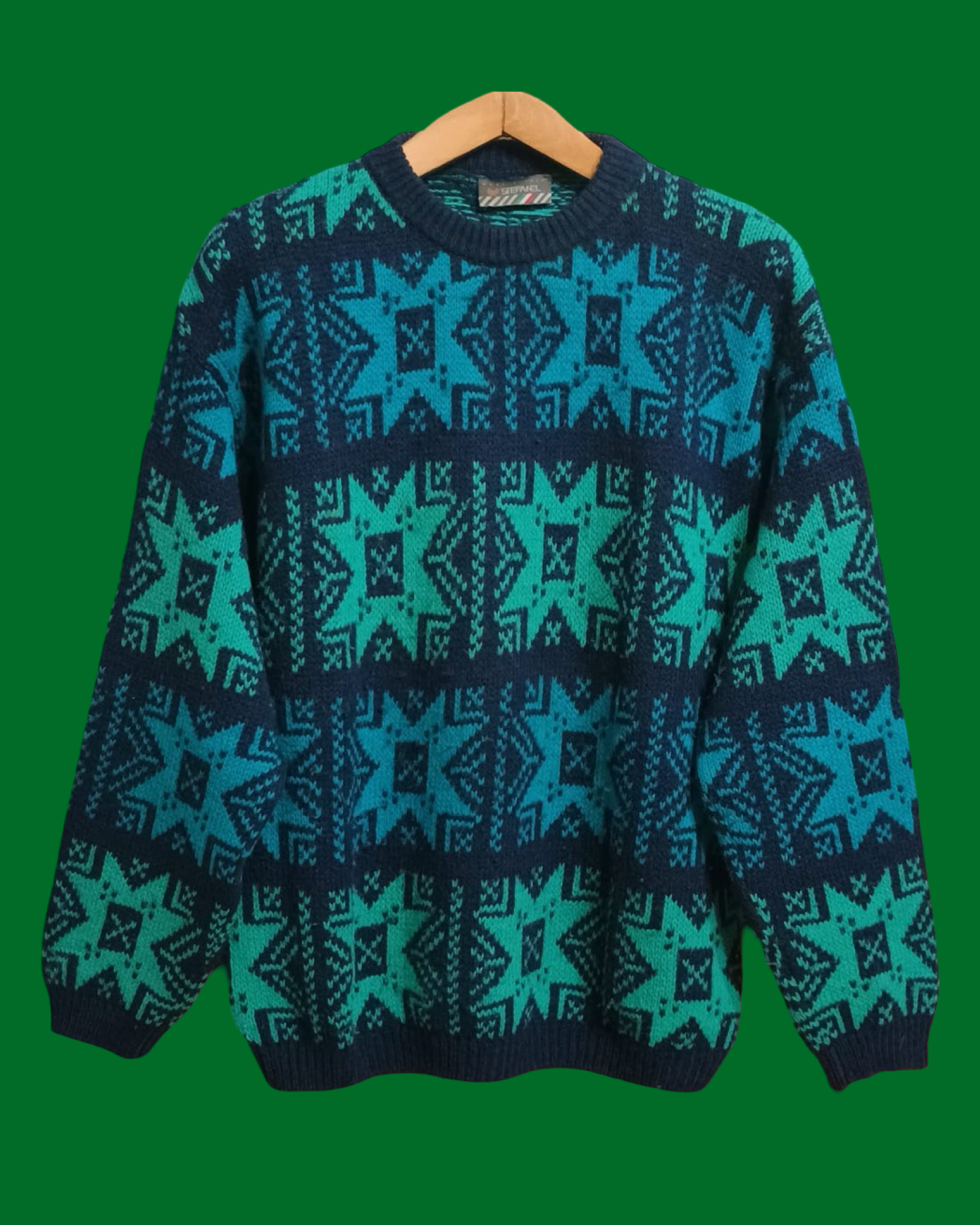 Vintage Multicolor Fantasy 90's Sweater Unisex Size M