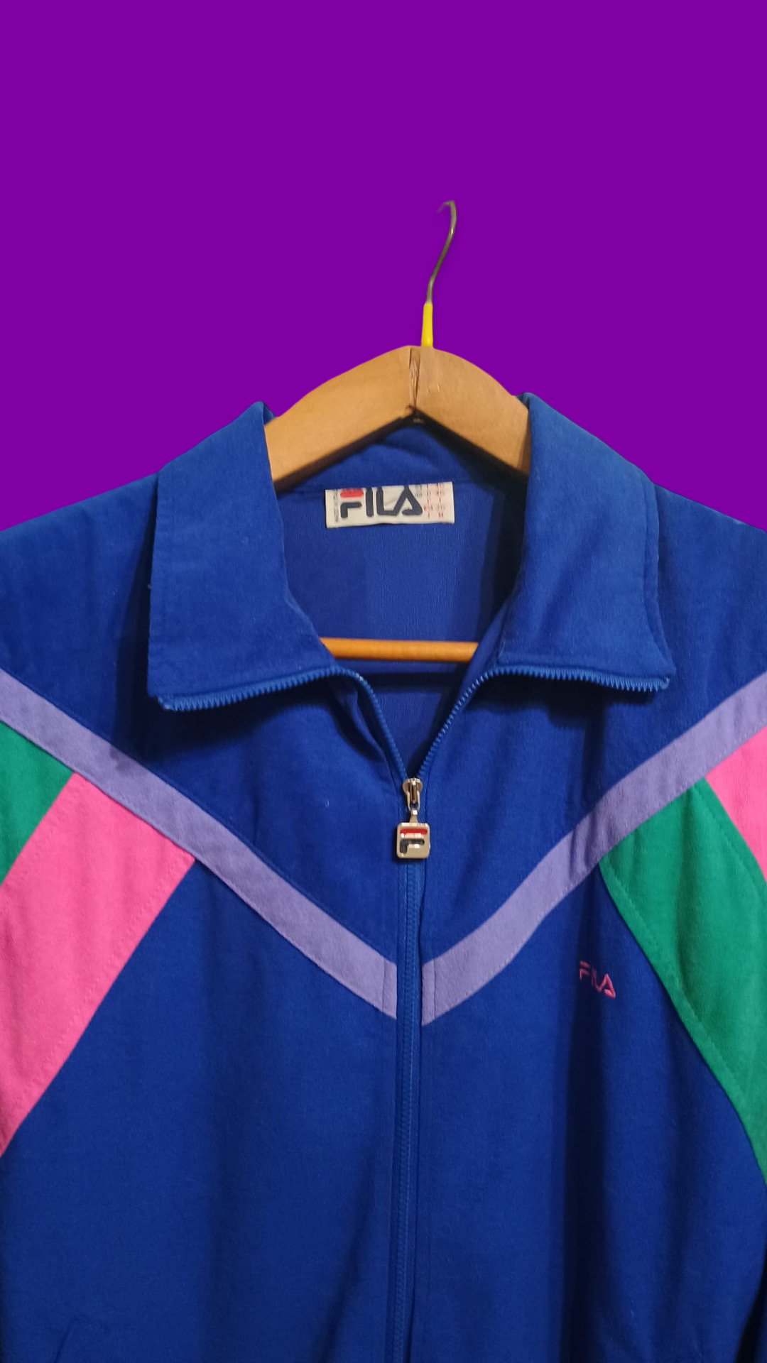 Vintage Multicolor Fantasy 90's Fila Sweatshirt Unisex Size M