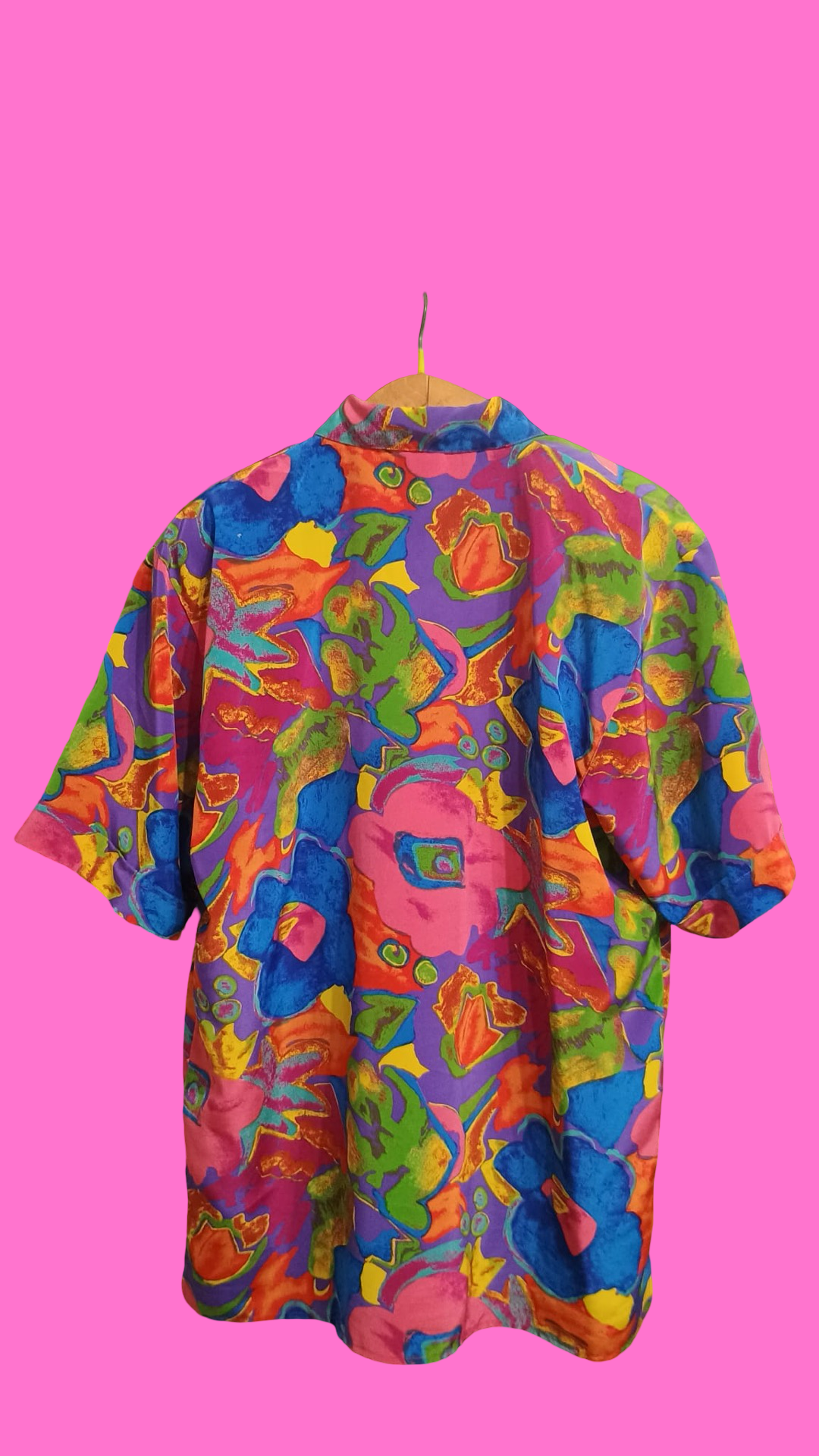 Vintage Multicolor Fantasy 90's Shirt Woman Size L