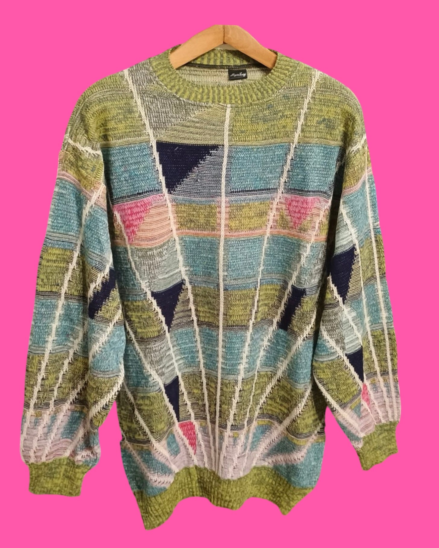 Vintage Multicolor Fantasy 90's Sweater Unisex Size XL