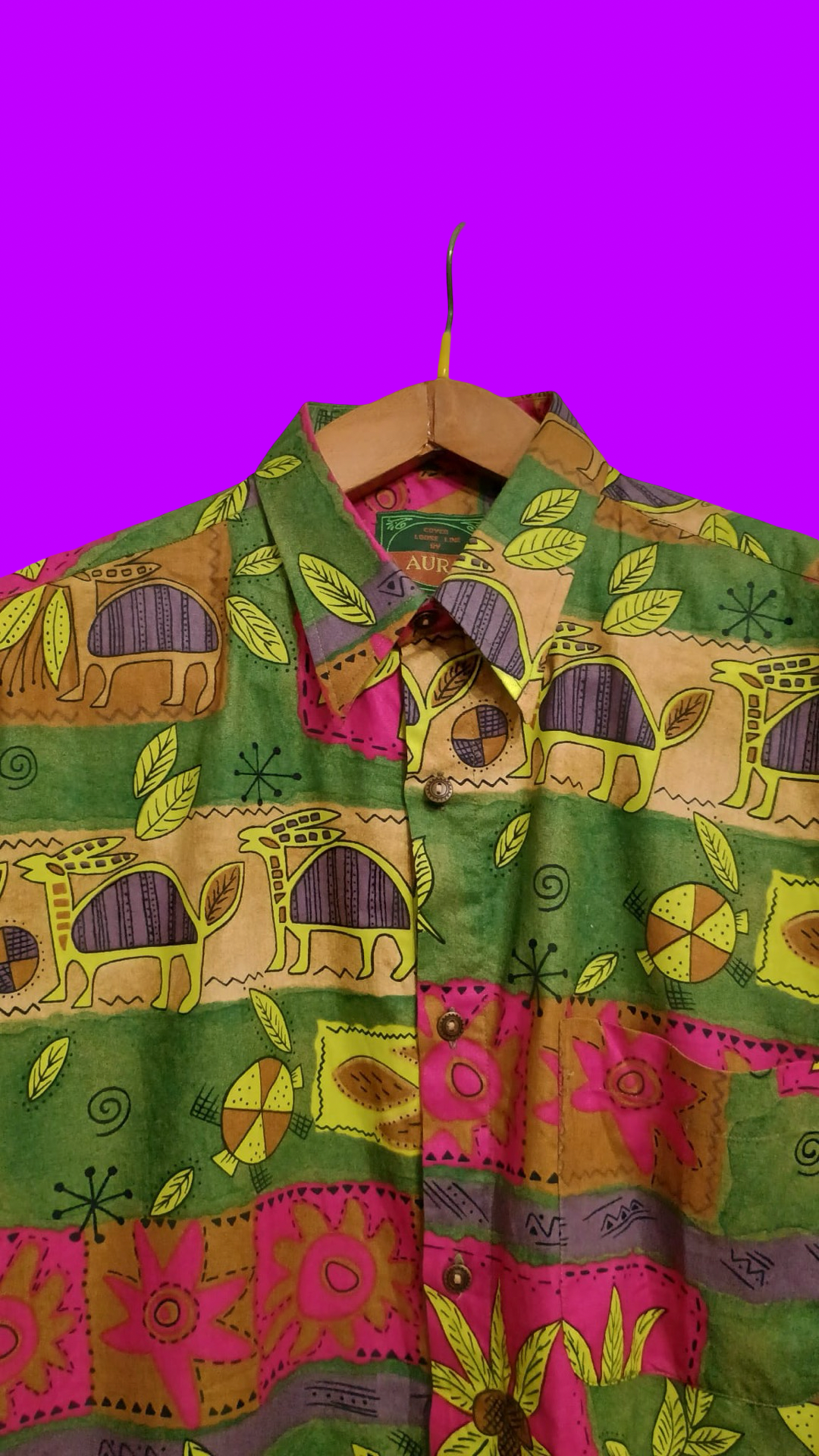 Vintage Multicolor Fantasy 90's Shirt Unisex Size M