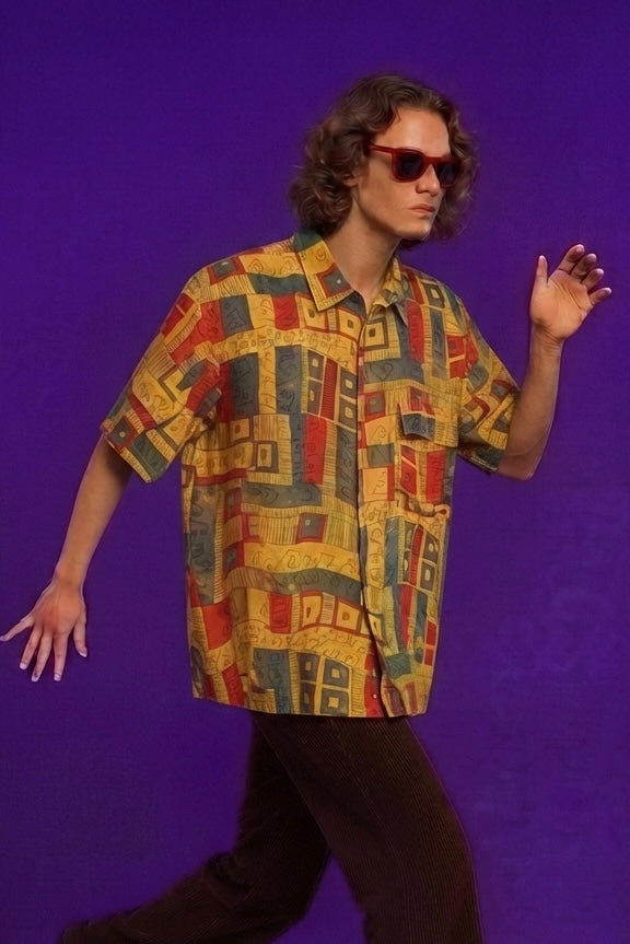 Vintage Multicolor Fantasy 90's Shirt Unisex Size M