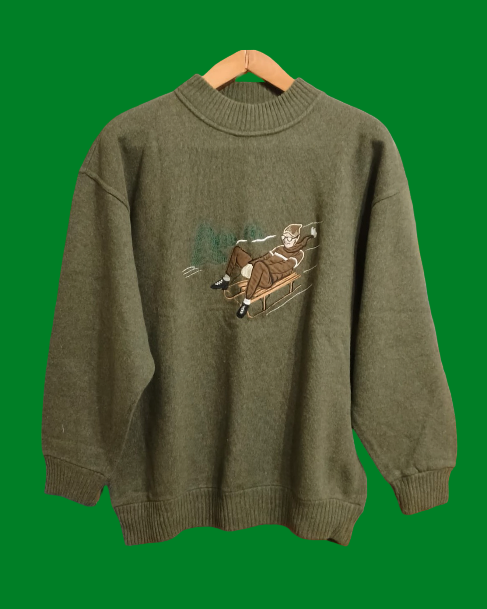 Vintage Multicolor Fantasy 90's Sweater Unisex Size L