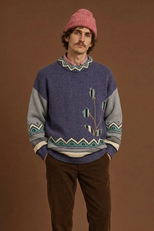 Vintage Multicolor Fantasy 90's Sweater Unisex Size XL