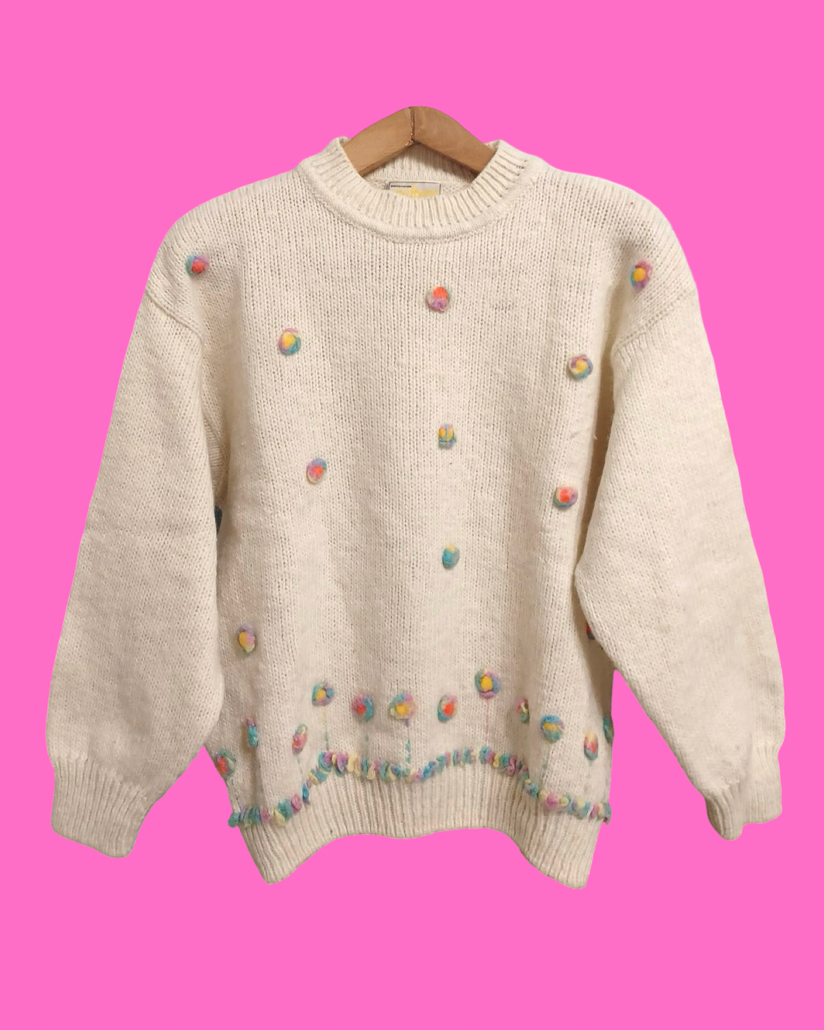Vintage Multicolor Fantasy 90's Sweater Woman Size M
