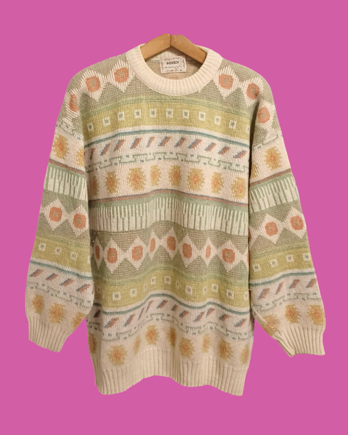 Vintage Multicolor Fantasy 90's Sweater Unisex Size XL