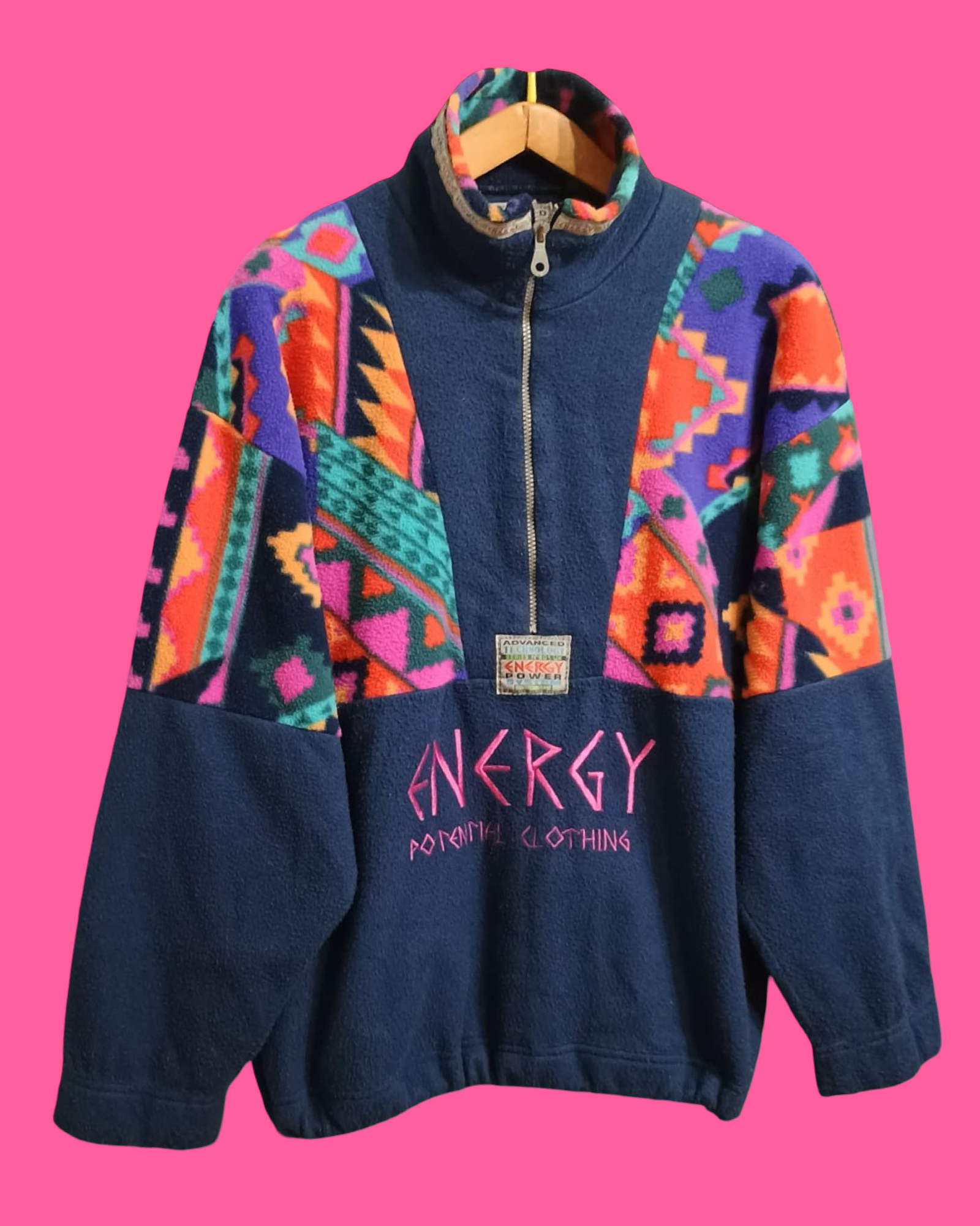 Vintage Multicolor Fantasy 90's Fleece Unisex Size M