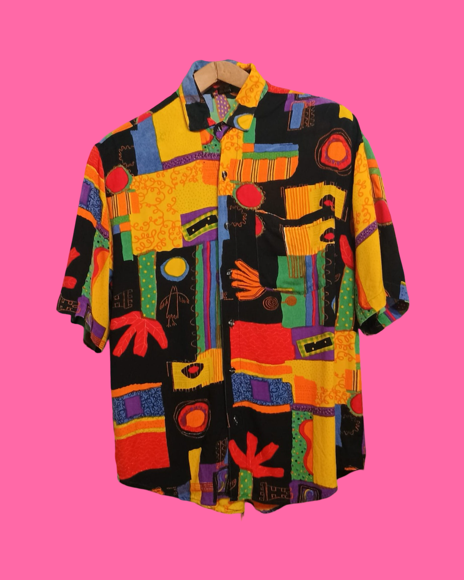 Vintage Multicolor Fantasy 90's Shirt Unisex Size L