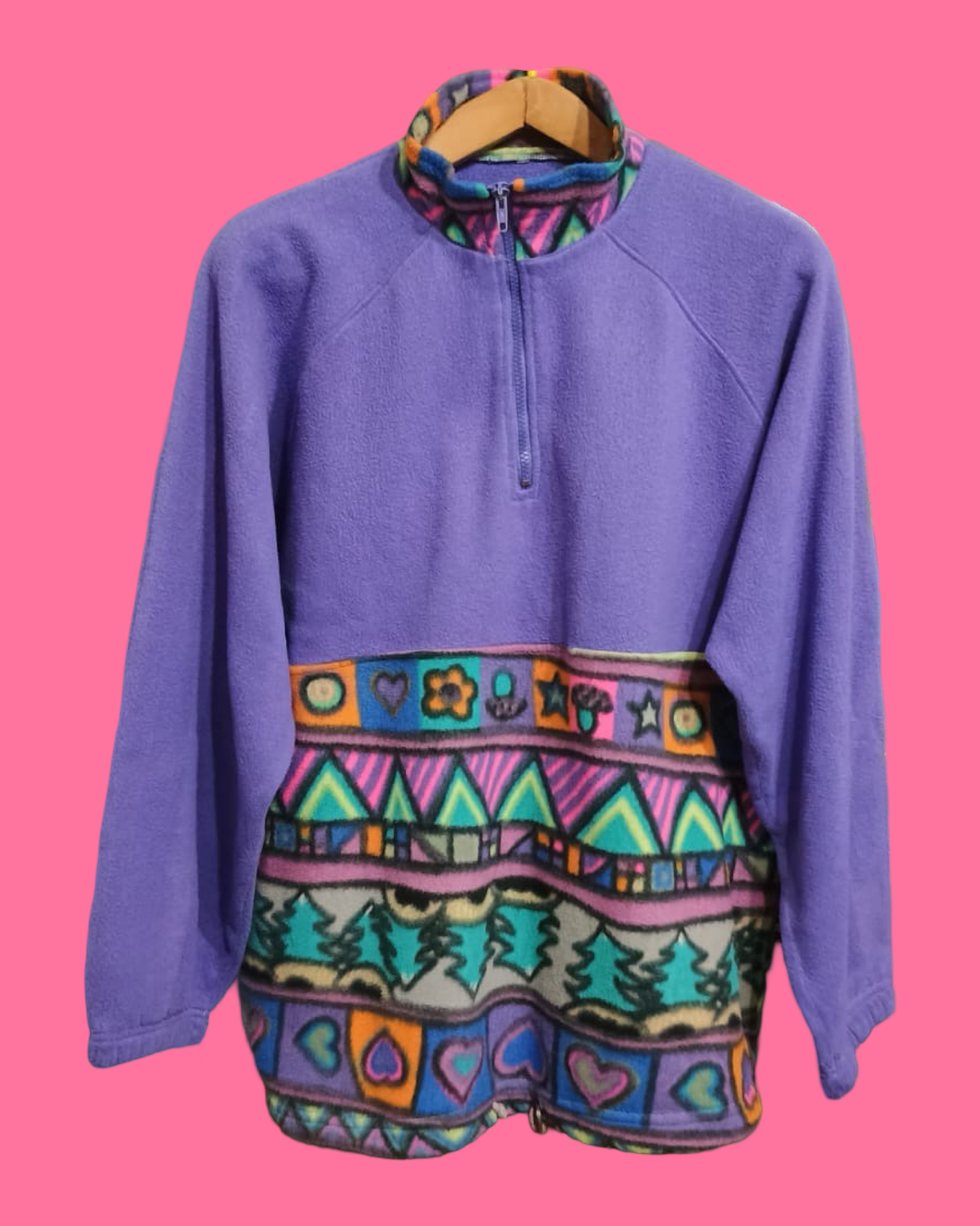 Vintage Multicolor Fantasy 90's Sweatshirt Unisex Size L