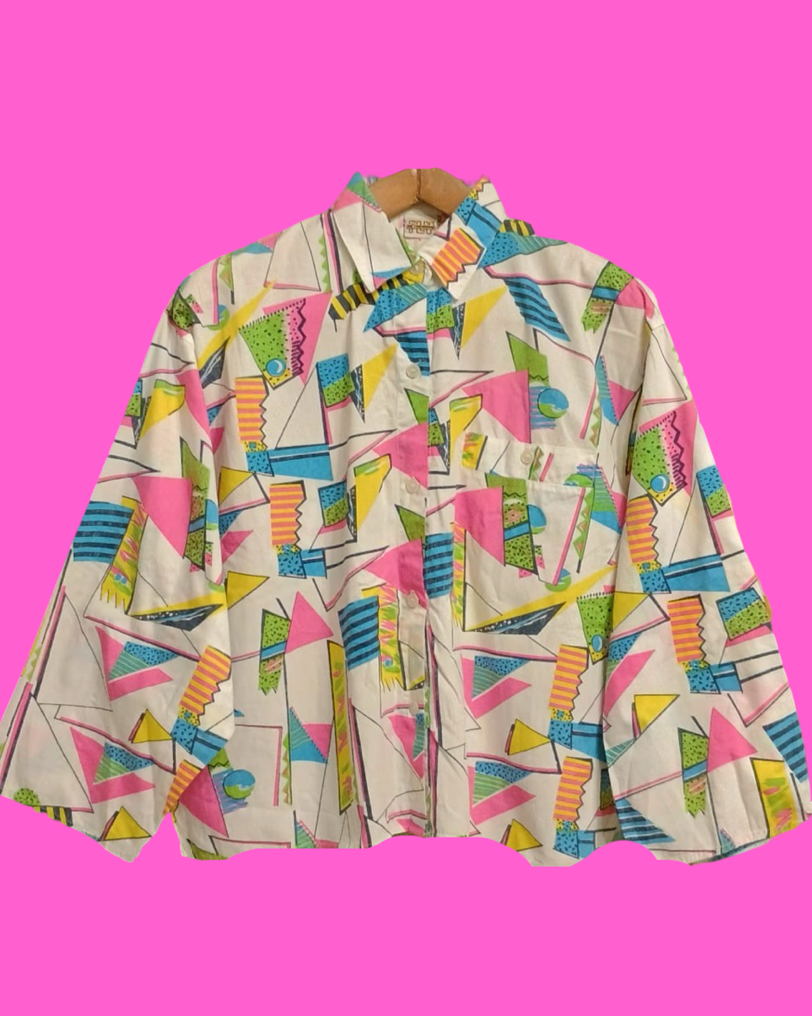 Vintage Multicolor Fantasy 90's Shirt Woman Size M