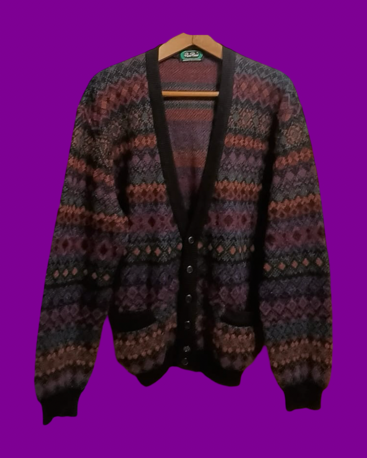 Vintage Multicolor Fantasy 90's Sweater Unisex Size L