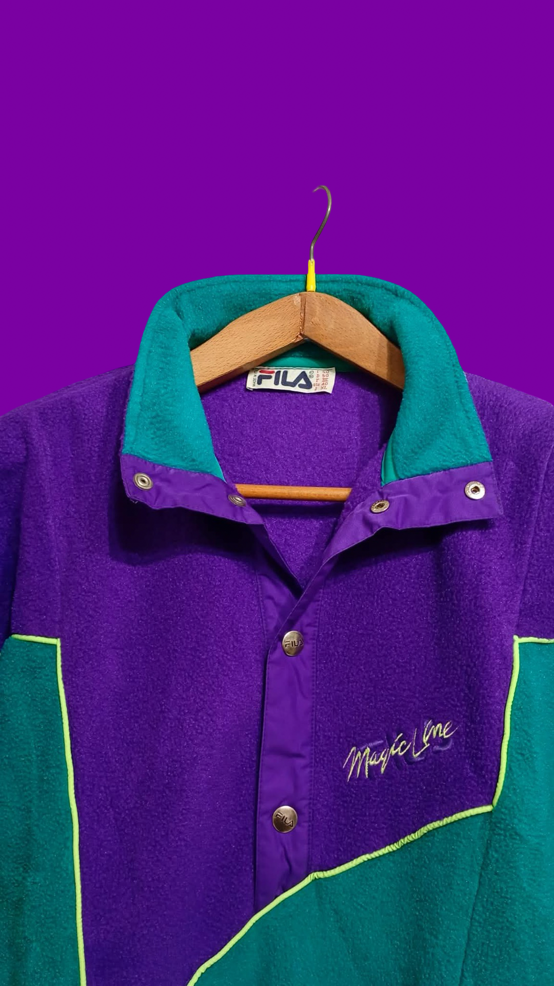 Vintage Multicolor Fantasy 90's Fila Rare Fleece Unisex Size L