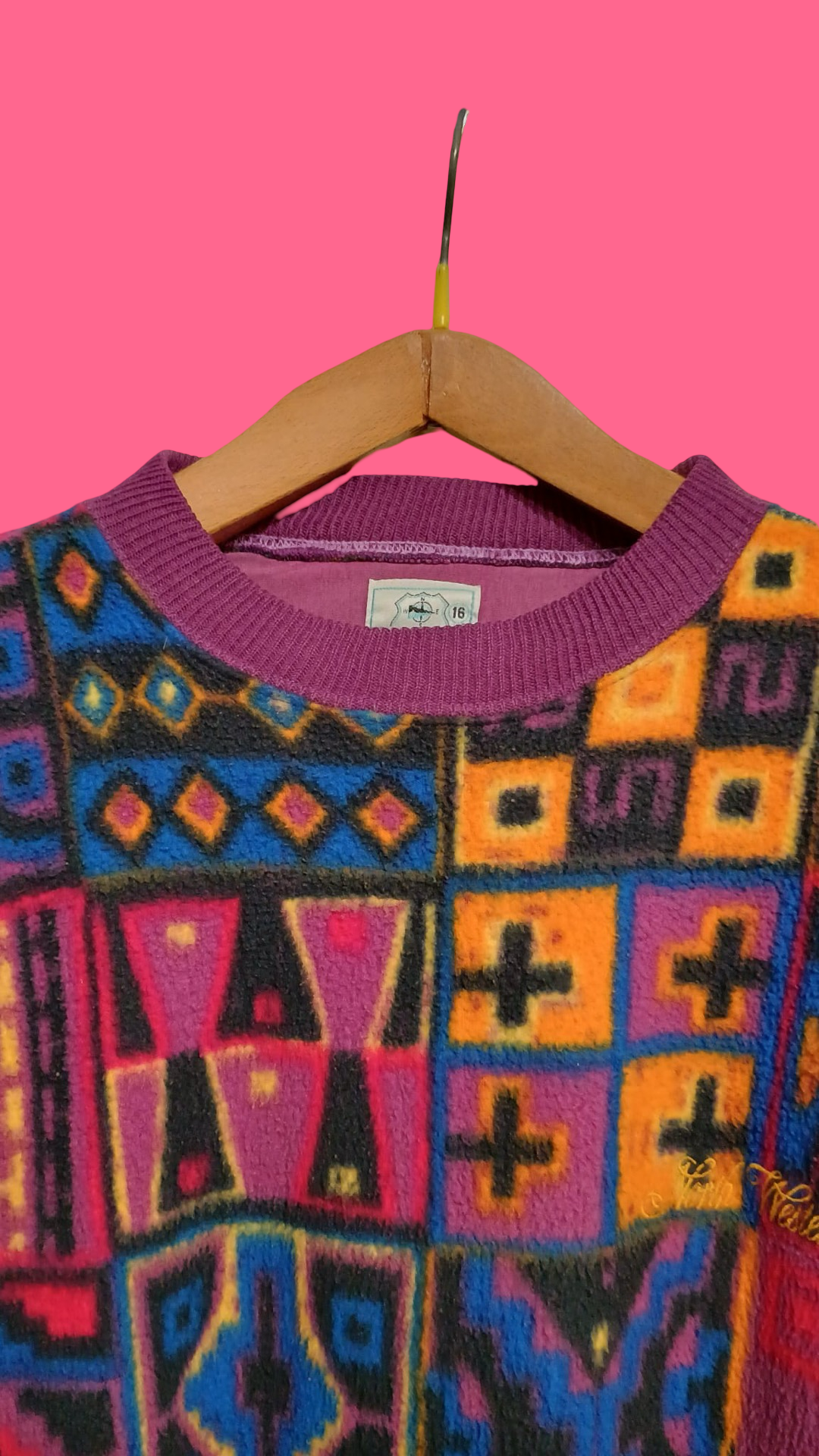 Vintage Multicolor Fantasy 90's Sweatshirt Unisex Size M