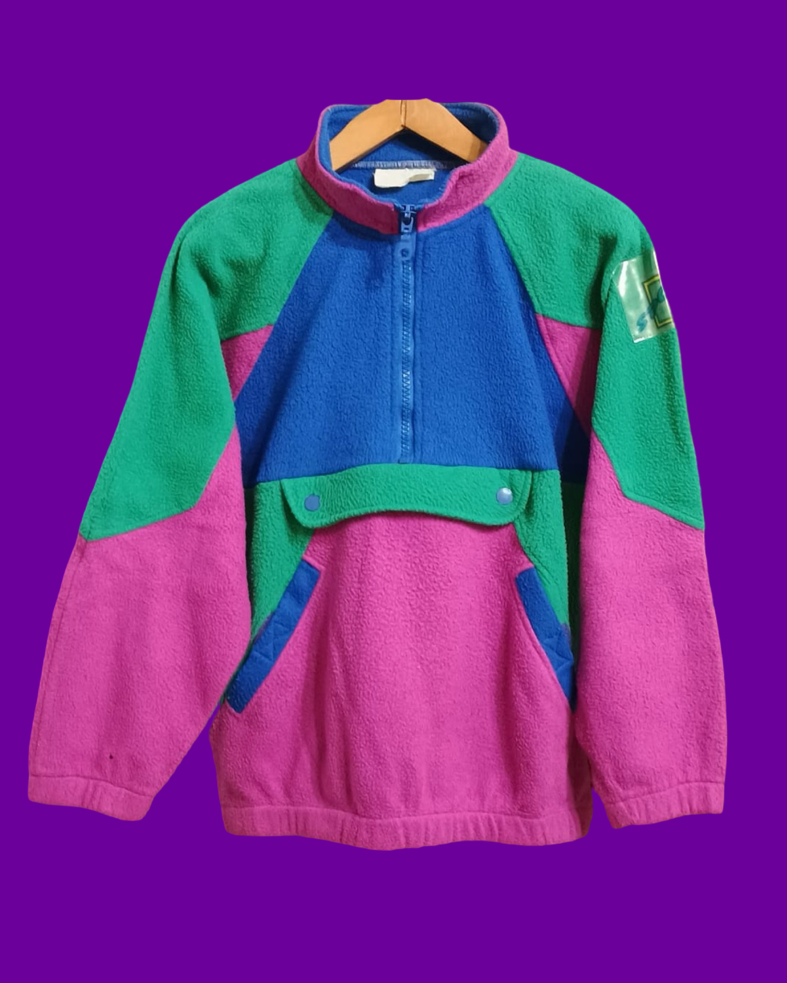 Vintage Multicolor Fantasy 90's Fleece Unisex Size L