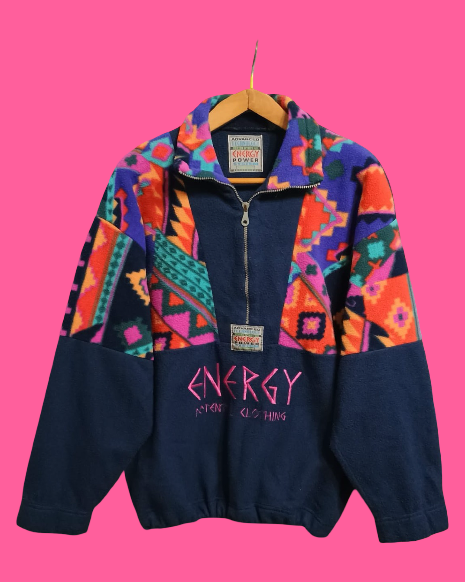 Vintage Multicolor Fantasy 90's Fleece Unisex Size M