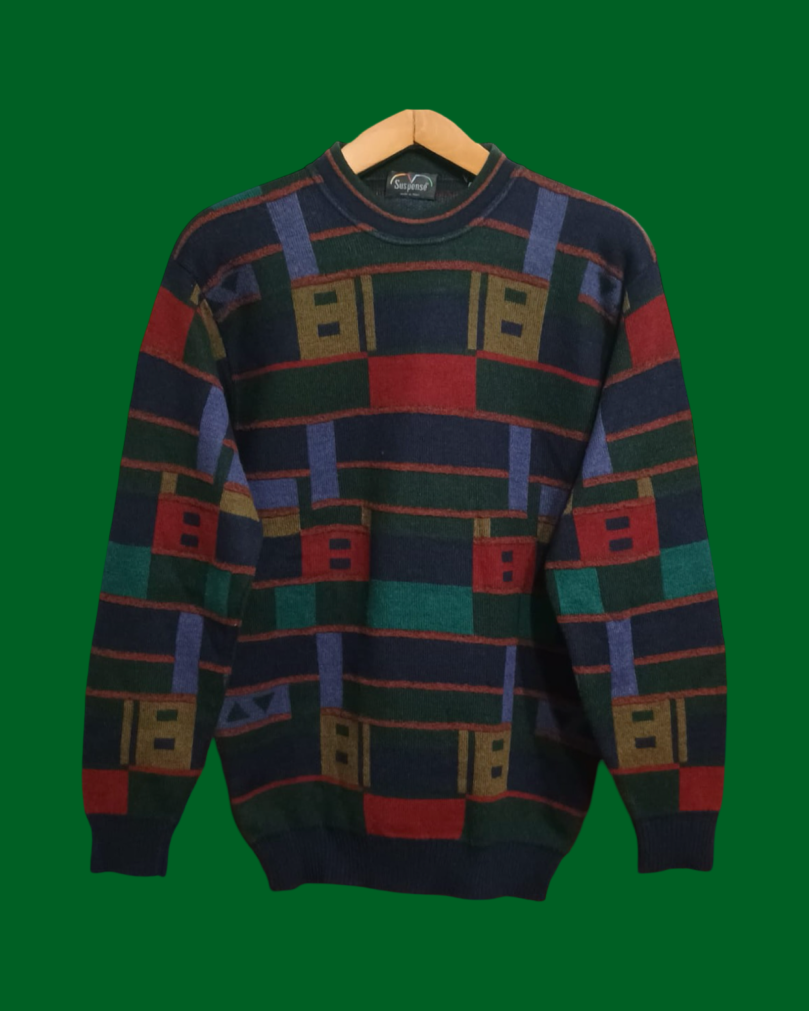 Vintage Multicolor Fantasy 90's Sweater Unisex Size L